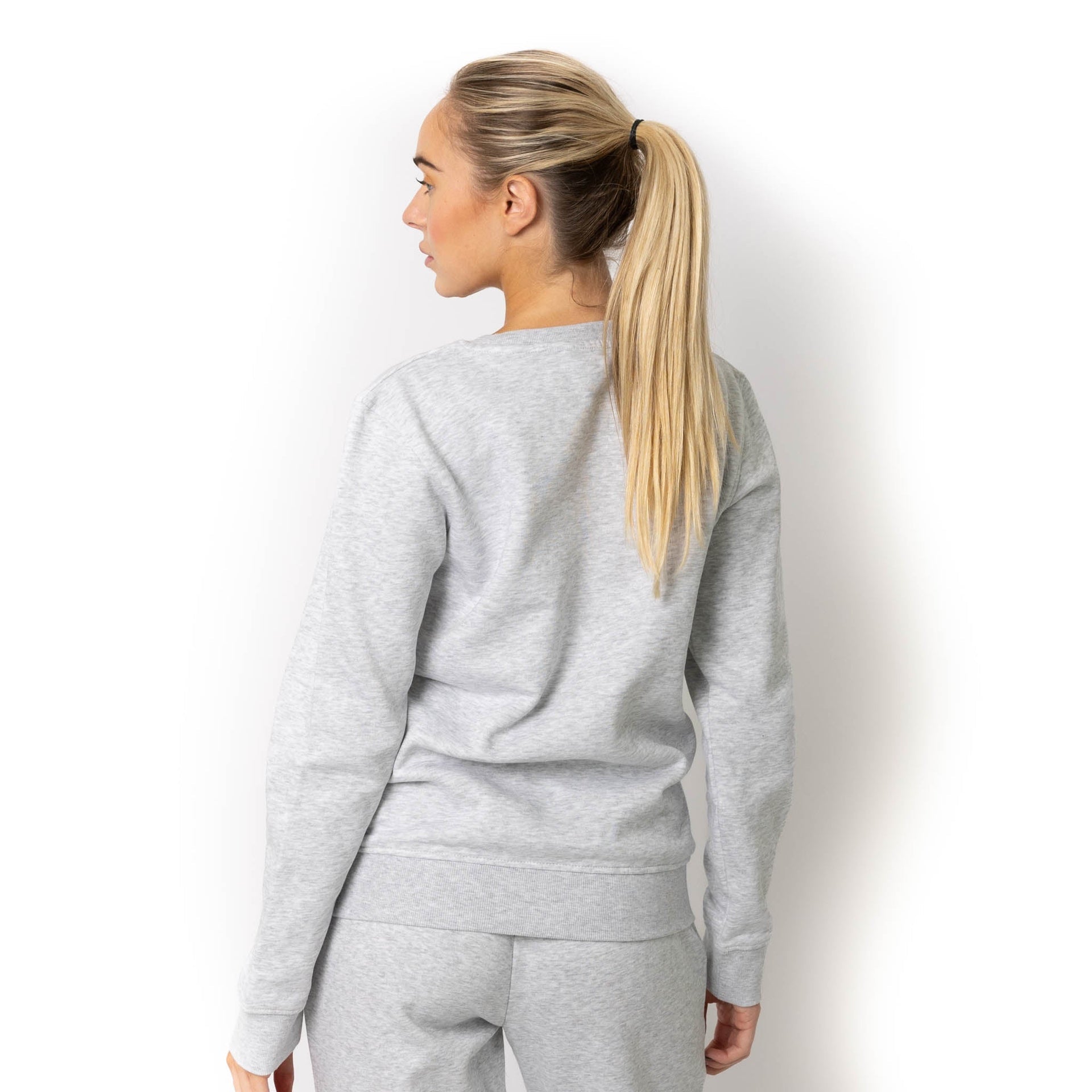 HERO-1020 Unisex Blank Crewneck Sweatshirt - Ash Heather 1020 2022 S/S Adult Crewneck Grey HERO New Tops Unisex