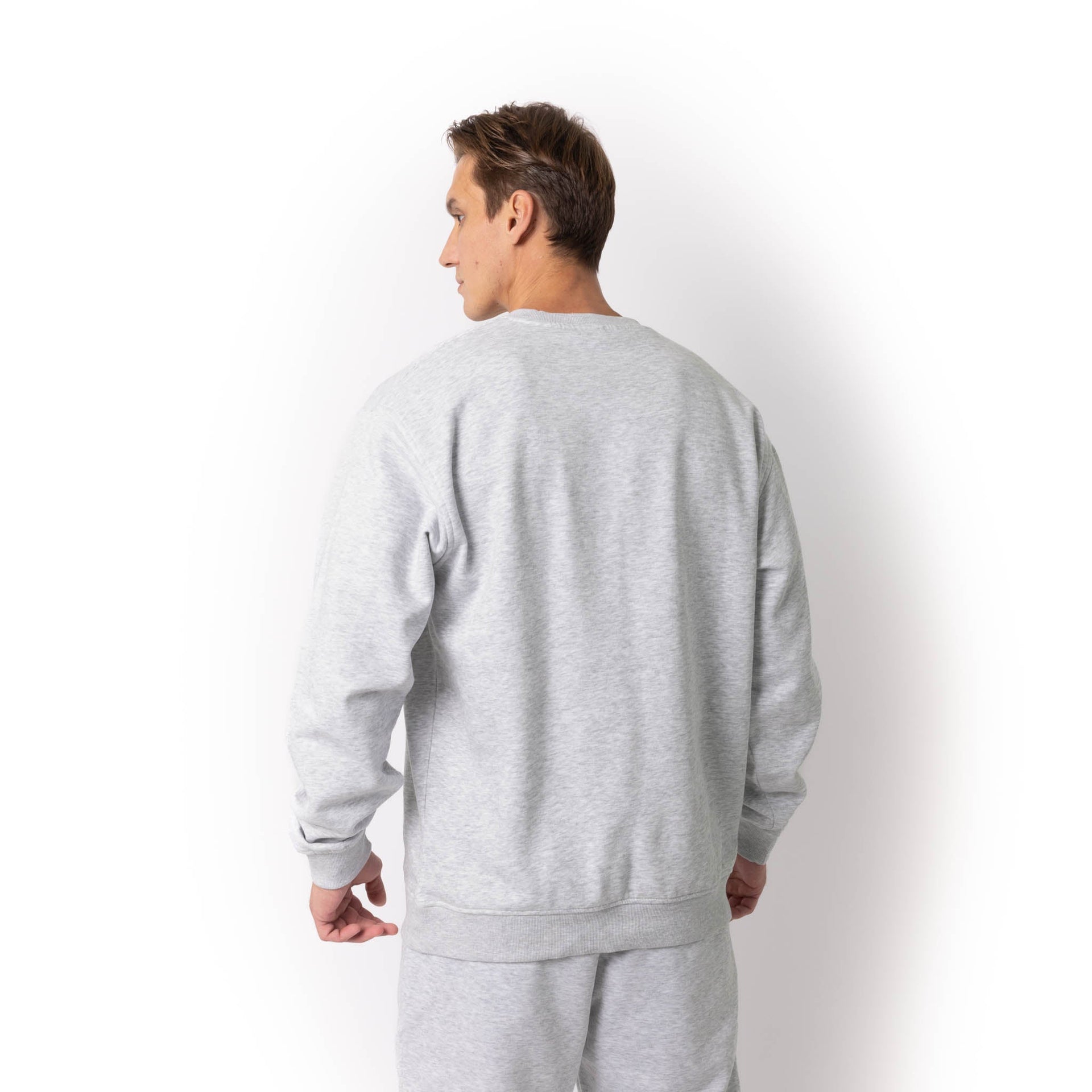 HERO-1020 Unisex Blank Crewneck Sweatshirt - Ash Heather 1020 2022 S/S Adult Crewneck Grey HERO New Tops Unisex