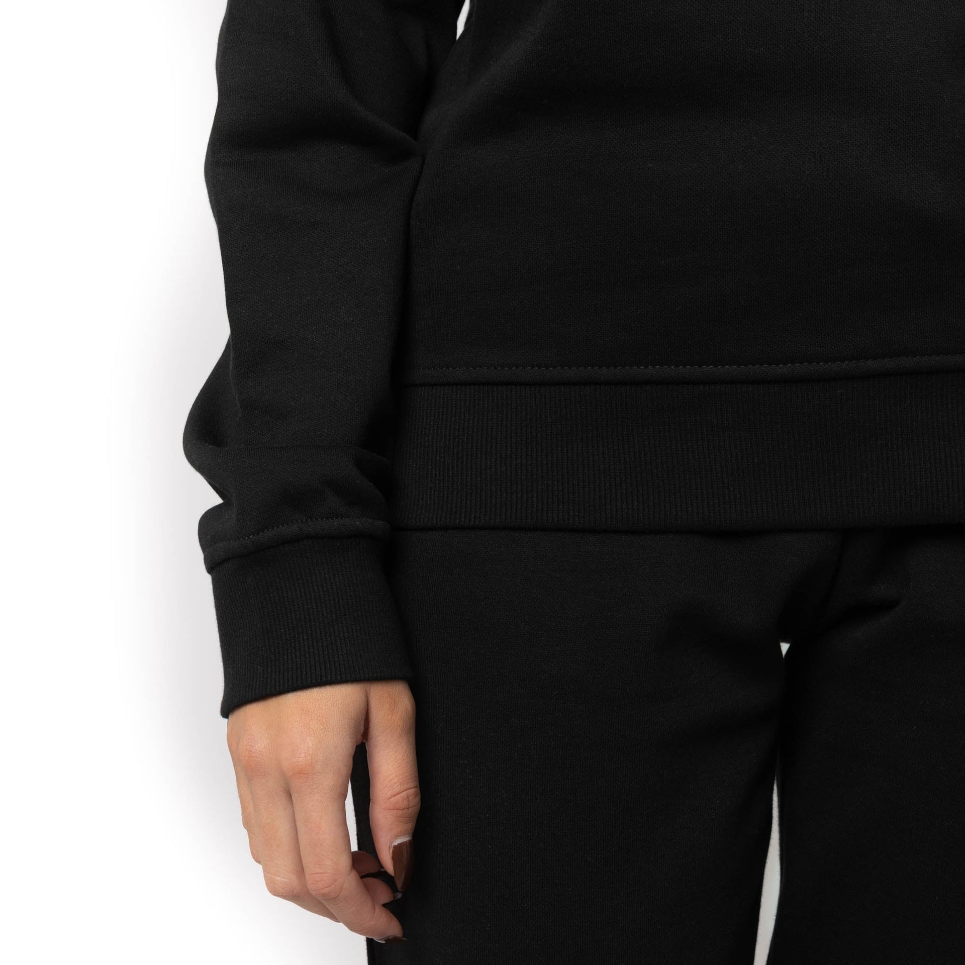 HERO-1020 Unisex Blank Crewneck Sweatshirt - Black 1020 Adult Black Crewneck HERO Tops Unisex