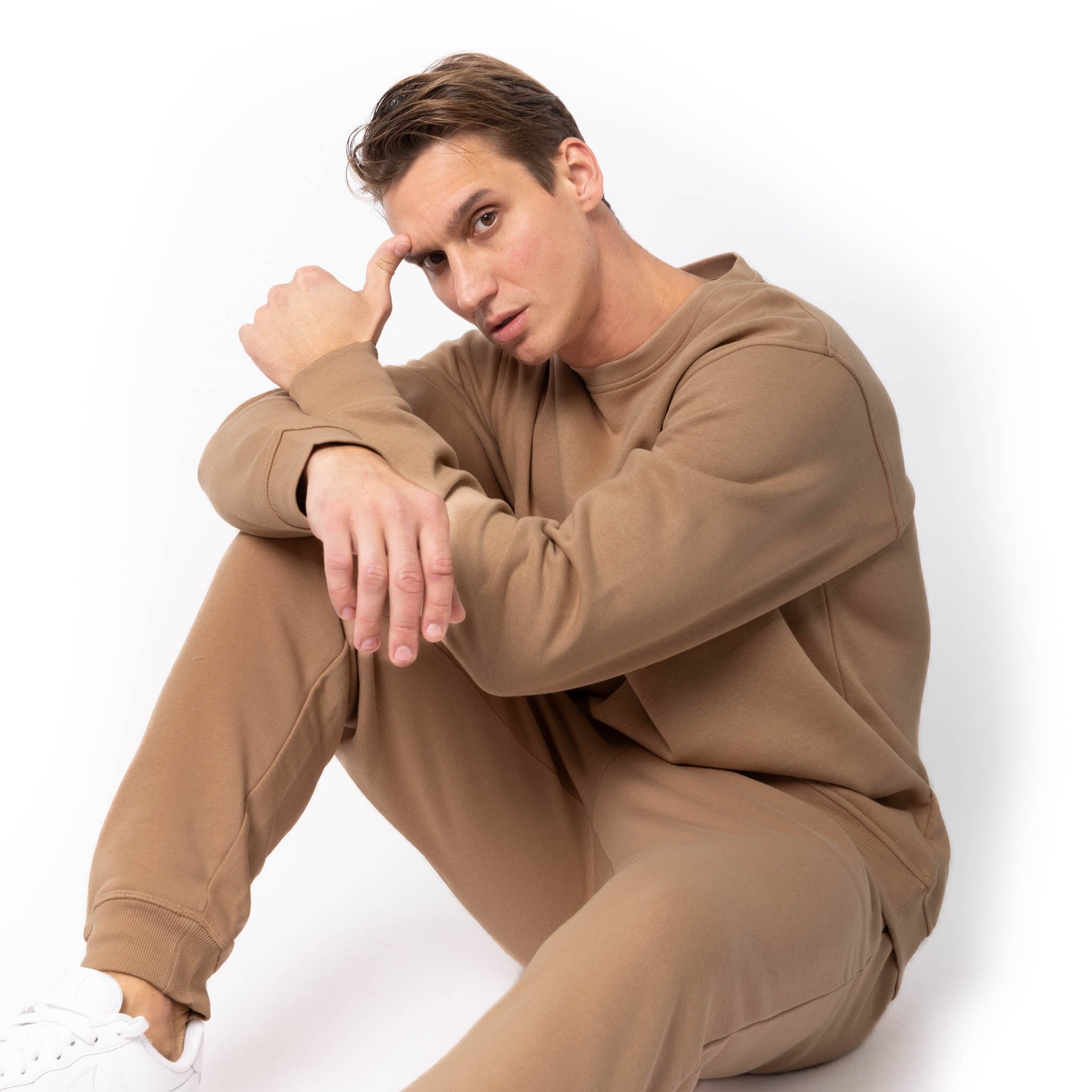 HERO-1020 Unisex Blank Crewneck Sweatshirt - Clay 1020 2021 F/W Adult Crewneck HERO New Tops Unisex