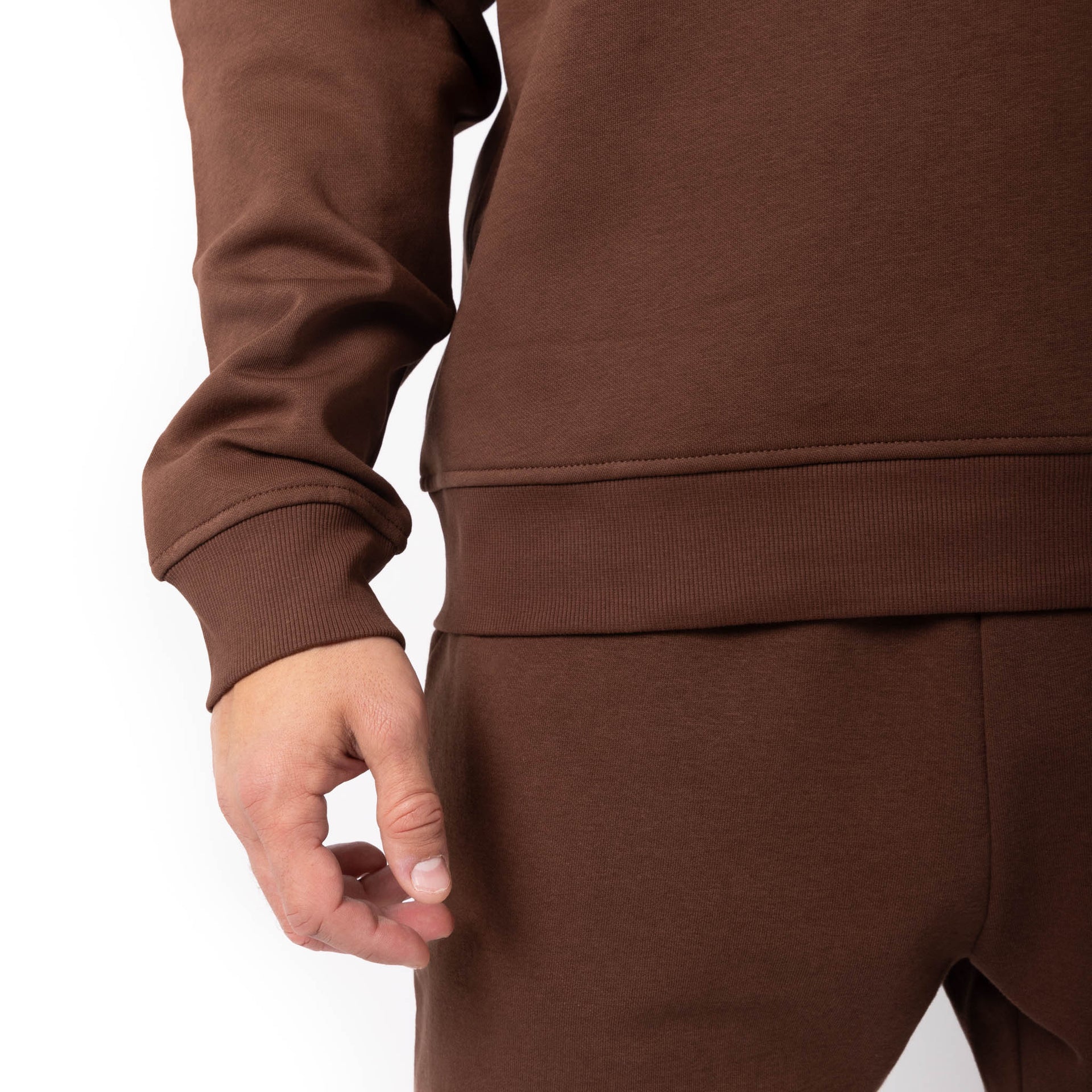 HERO-1020 Unisex Blank Crewneck Sweatshirt - Cocoa 1020 2021 F/W Adult Crewneck HERO New Tops Unisex