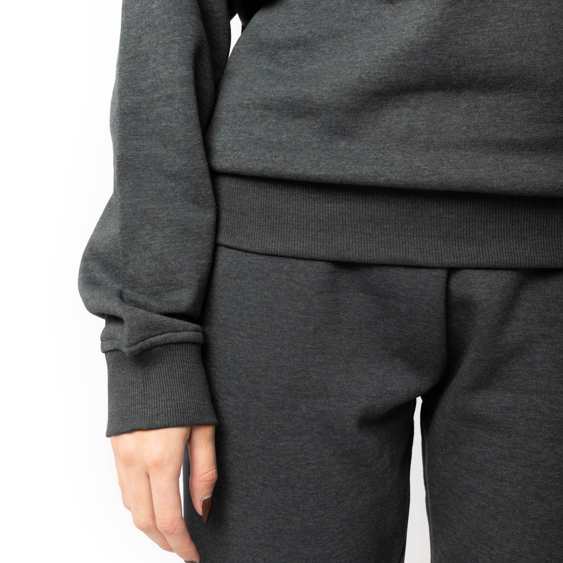 HERO-1020 Unisex Blank Crewneck Sweatshirt - Dark Heather 1020 2023 Spring Sales Adult Black Crewneck HERO Tops Unisex