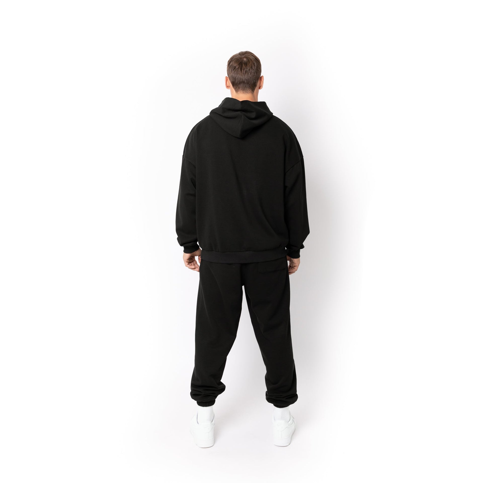 HERO-2120 Unisex Drop Shoulder Pullover Hoodie - Black 2120 Adult Black HERO Tops Unisex