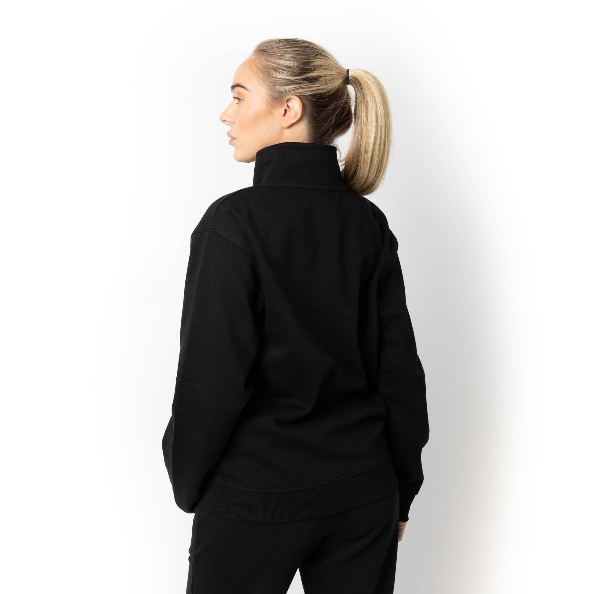 HERO-4020 Unisex Quarter Zip Sweatshirt - Black 4020 Adult Black HERO Quarter Zip Tops Unisex