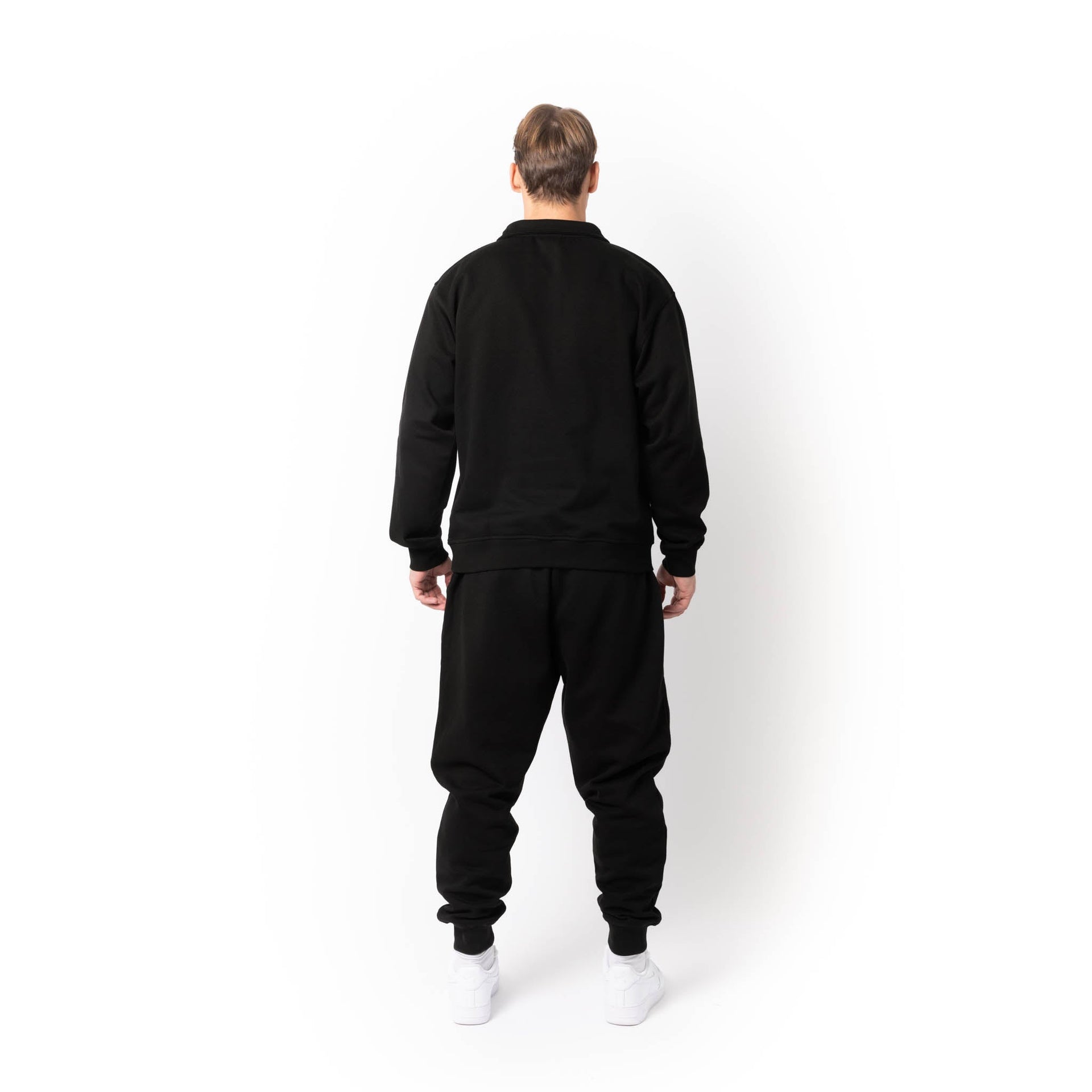 HERO-4020 Unisex Quarter Zip Sweatshirt - Black 4020 Adult Black HERO Quarter Zip Tops Unisex