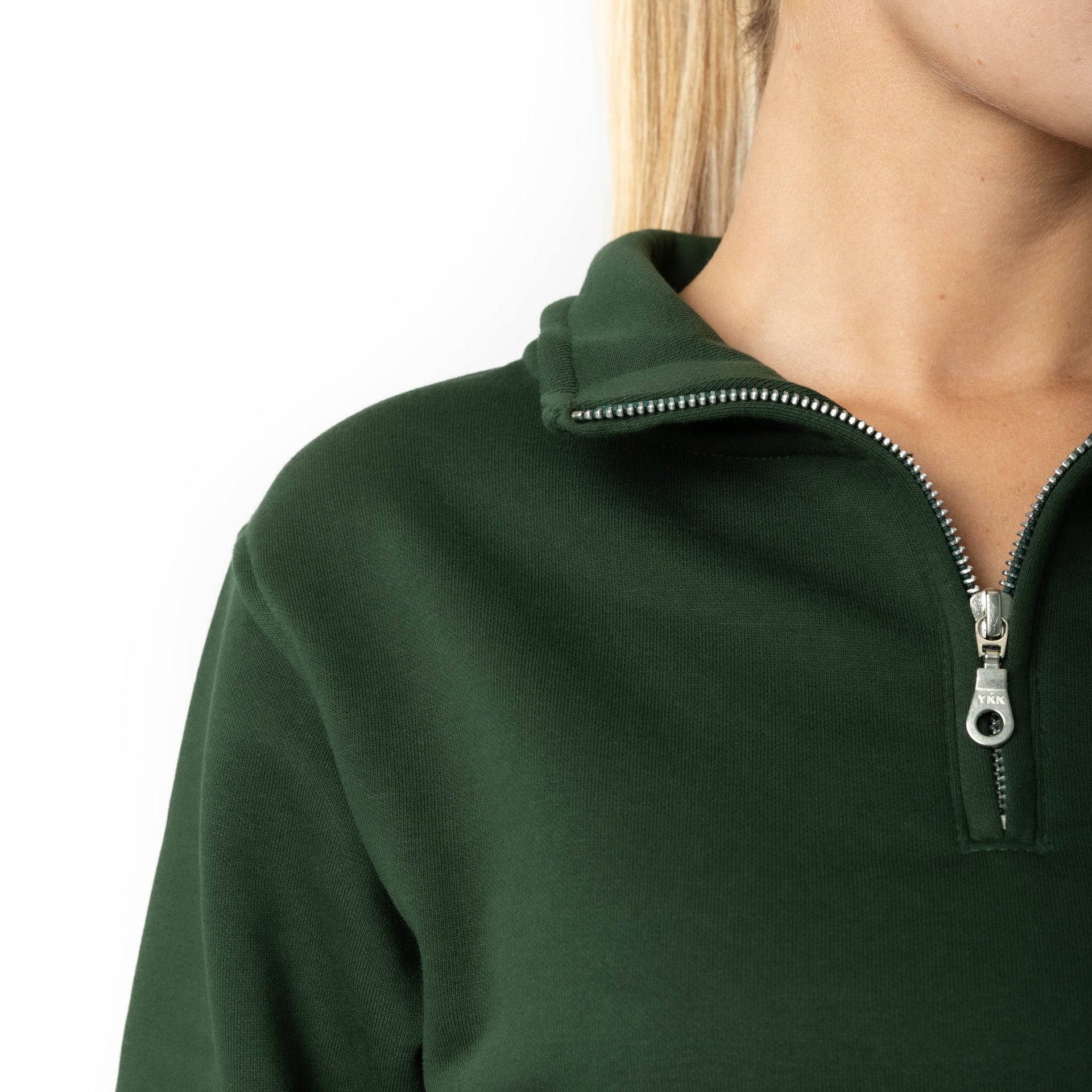 HERO-4020 Unisex Quarter Zip Sweatshirt - Forest Green 4020 Adult Forest Green HERO Quarter Zip Tops Unisex