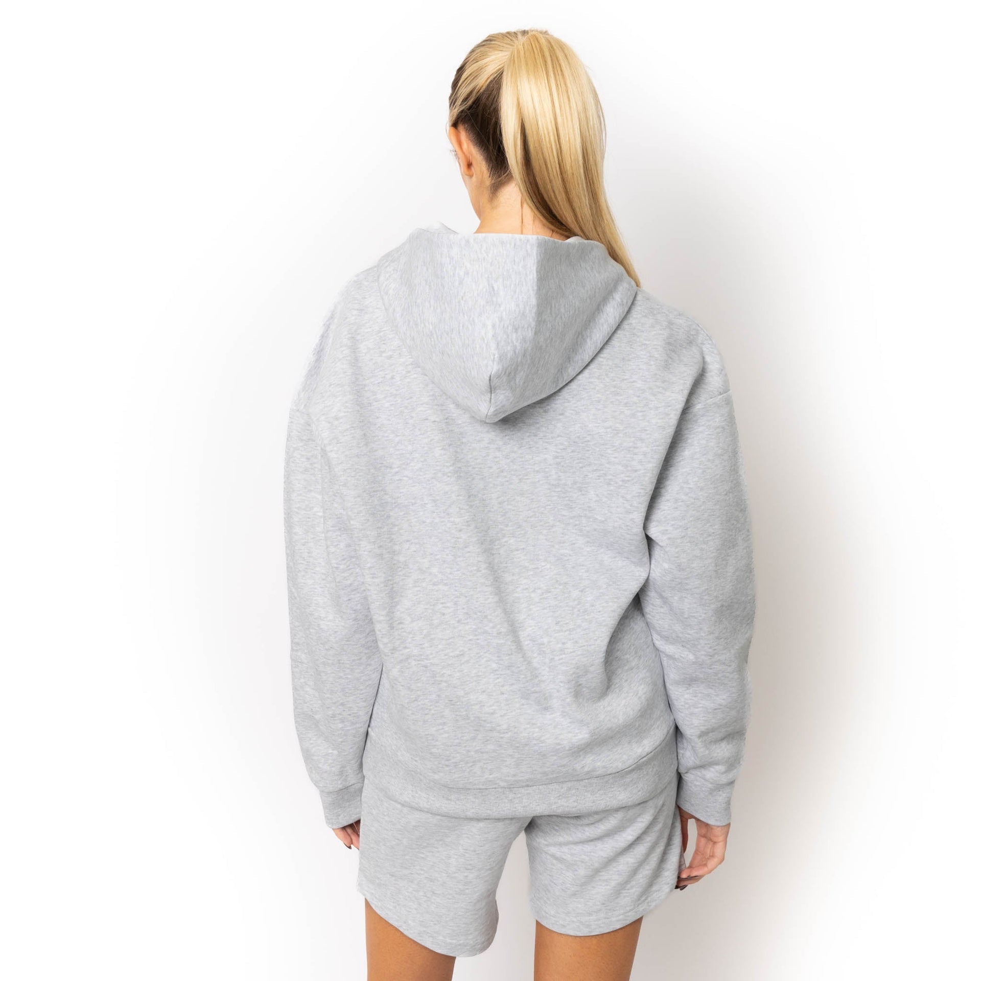 HERO-4220 Unisex Drop Shoulder Scuba 1/2 Zip Hoodie - Ash Heather 4220 Adult HERO Unisex