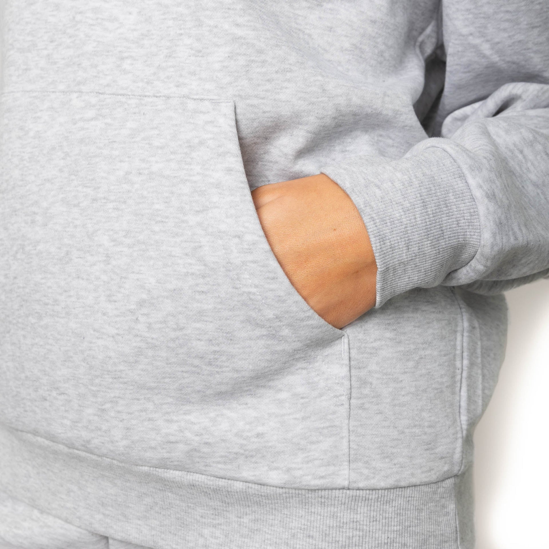 HERO-4220 Unisex Drop Shoulder Scuba 1/2 Zip Hoodie - Ash Heather 4220 Adult HERO Unisex