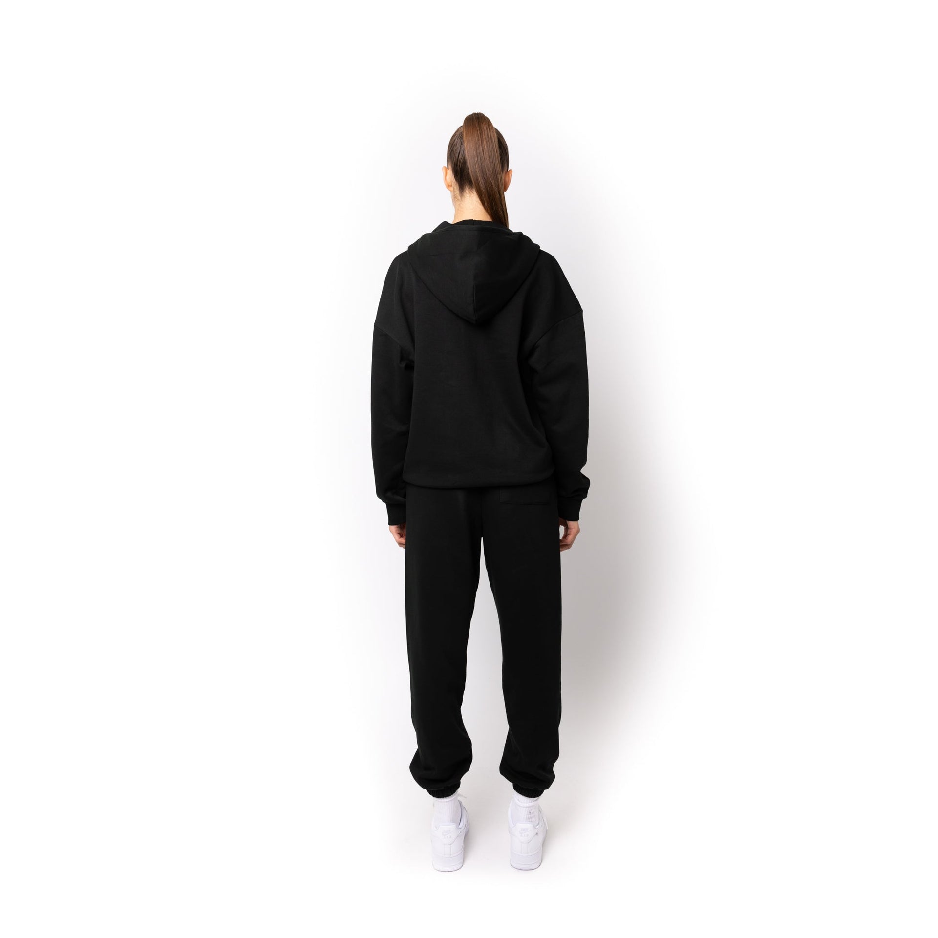 HERO-4220 Unisex Drop Shoulder Scuba 1/2 Zip Hoodie - Black 4220 Adult Black HERO Tops Unisex