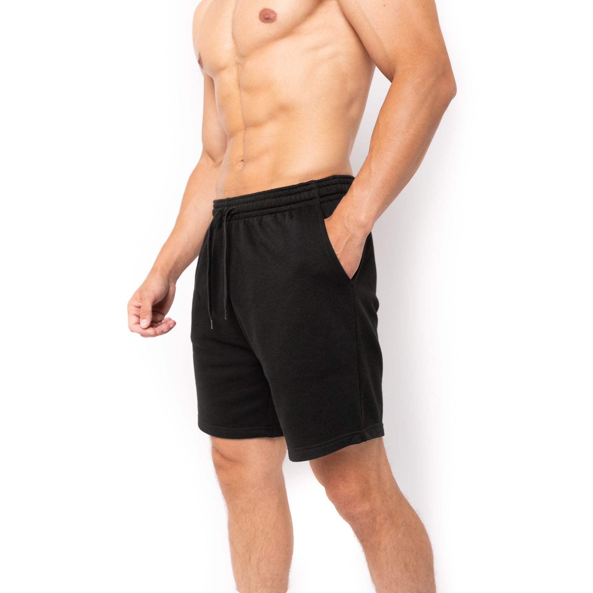 HERO-6020 7" Sweatshorts - Black 6020 Adult Bottoms HERO