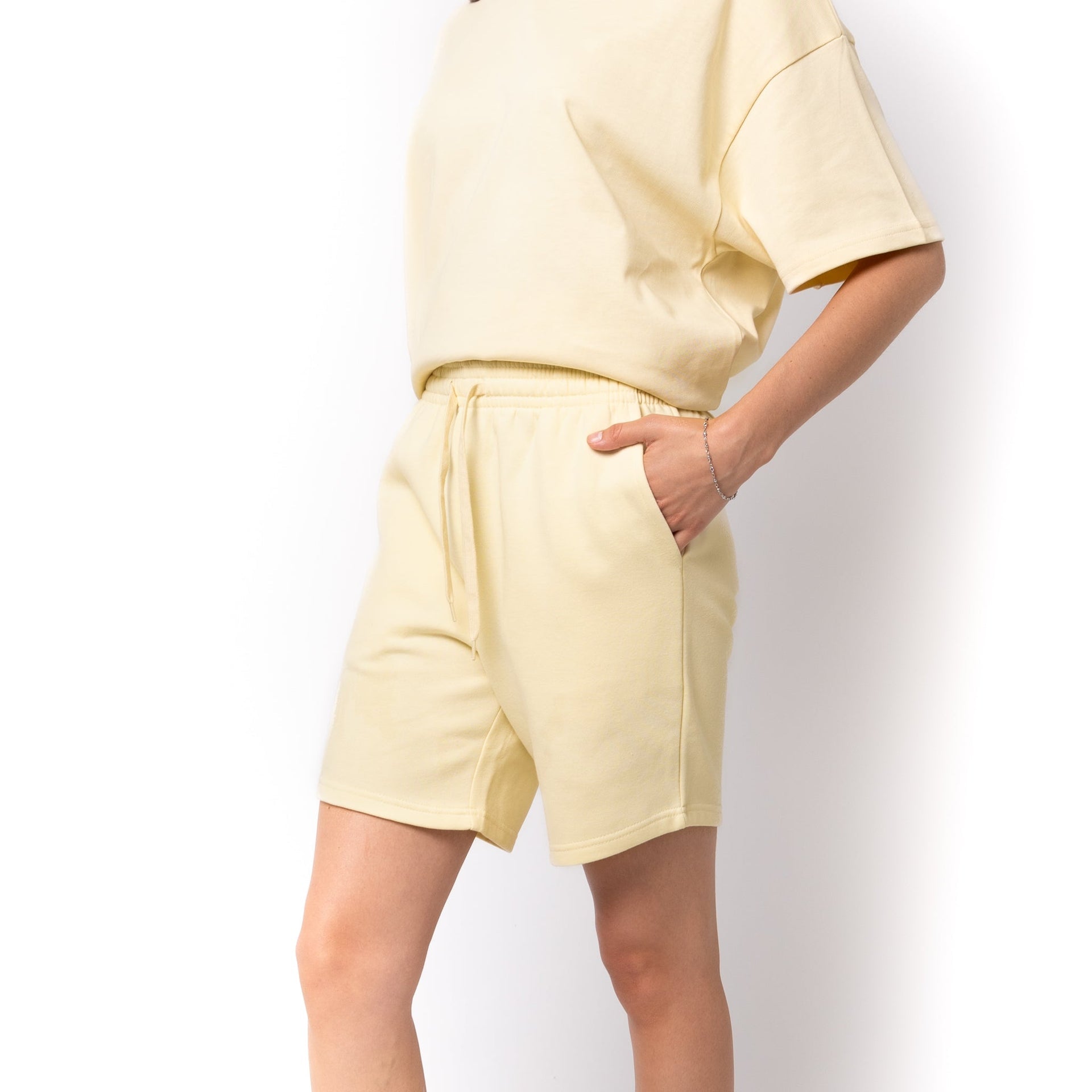 HERO-6020 7" Sweatshorts - Ivory 6020 Adult Bottoms HERO