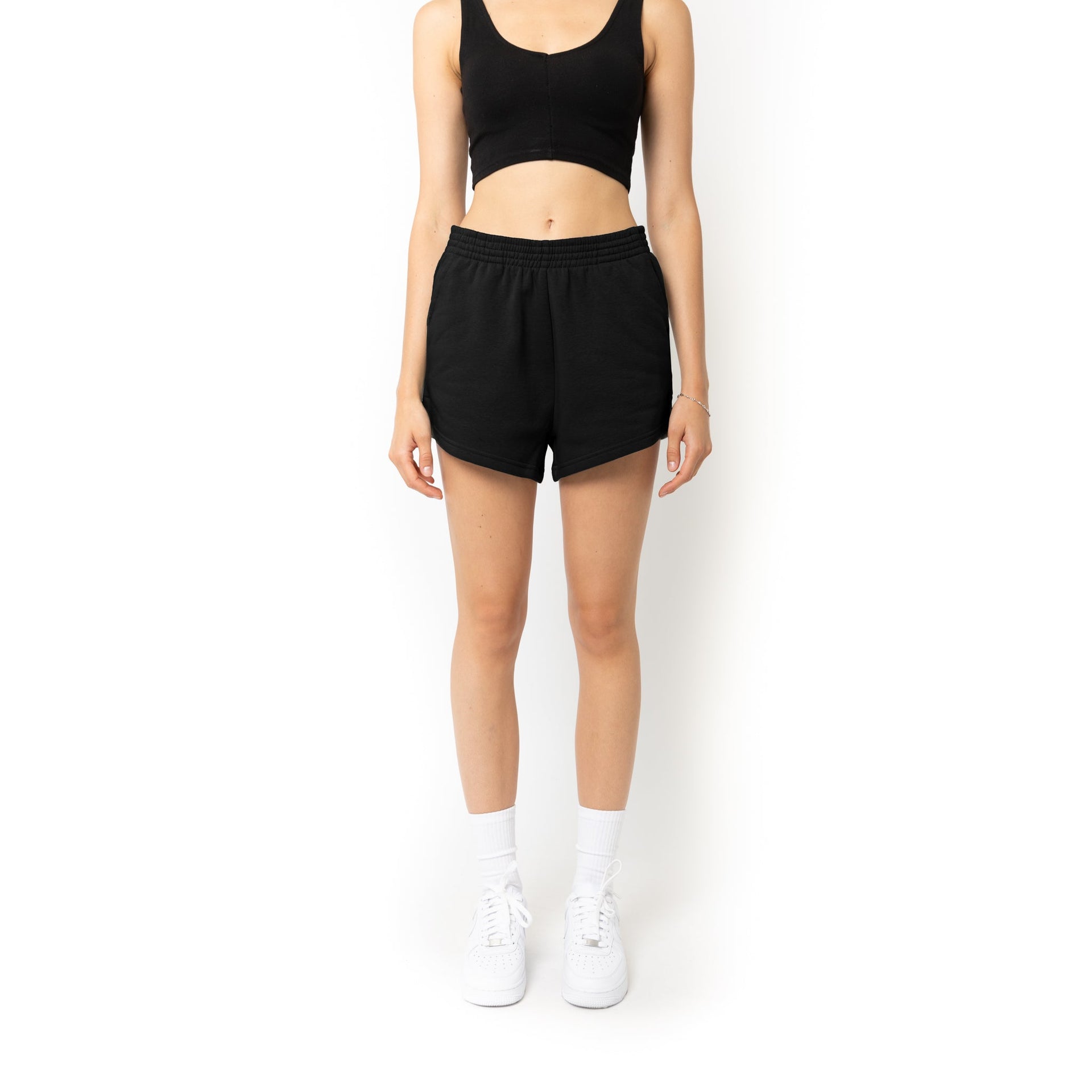 HERO-7020 3" Sweatshorts - Black 7020 Adult Bottoms HERO Unisex