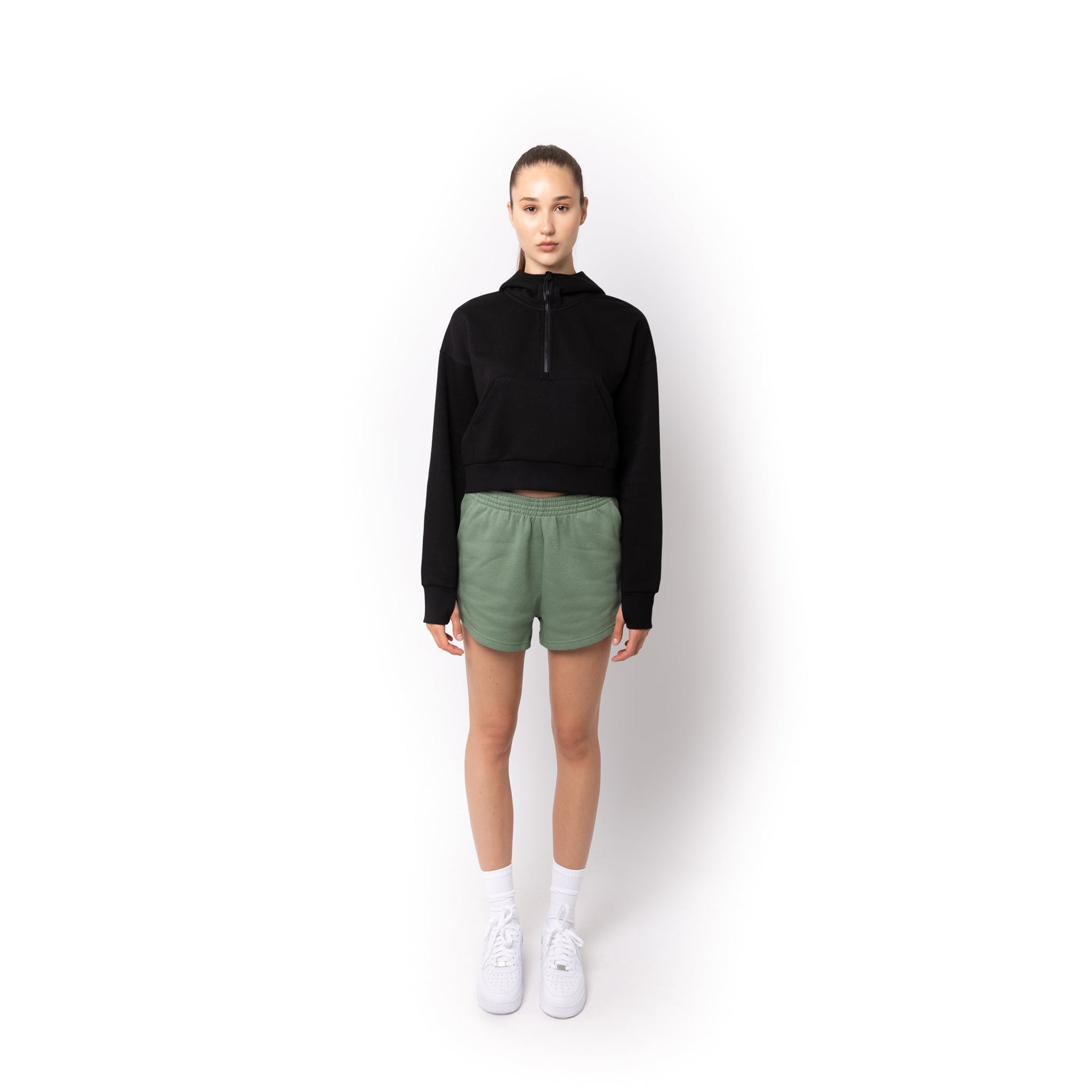 HERO-7020 3" Sweatshorts - Dusty Green 7020 Adult Bottoms HERO Unisex