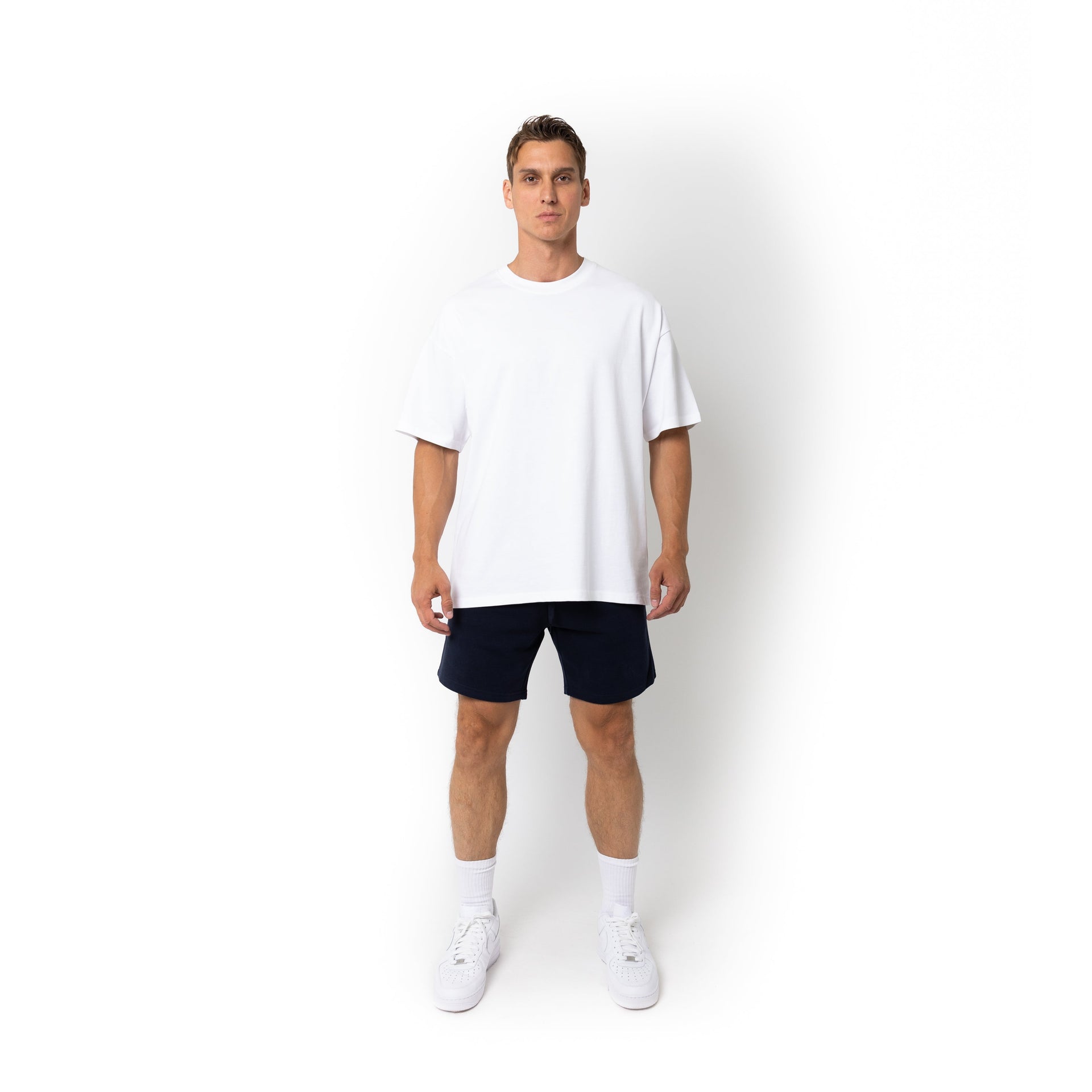 HERO-300 Unisex Super Heavy Oversized Tee - White 300 Adult Black HERO Tops Unisex