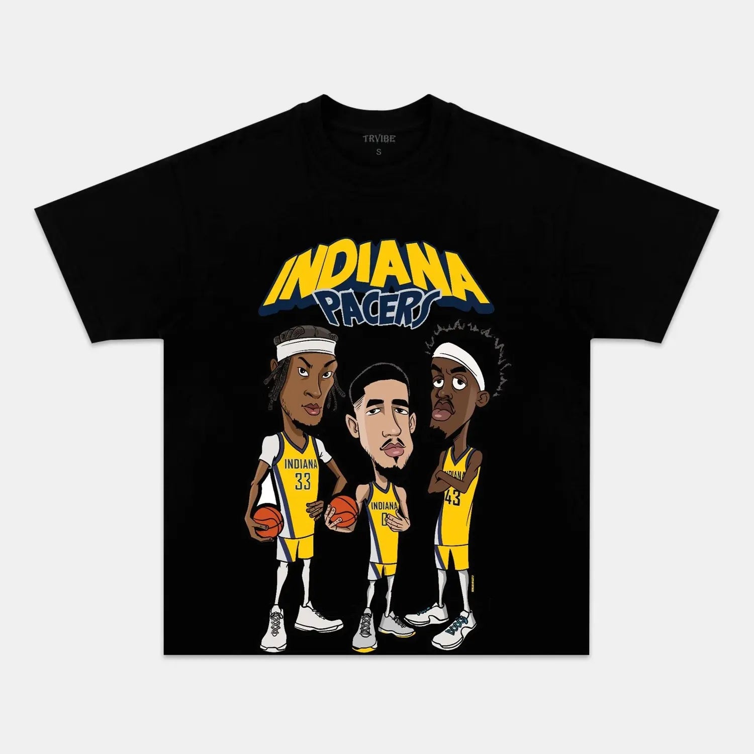 PACERS 2.0 TEE 05.30 BLACK TEE BASKETBALL NBA SPORT