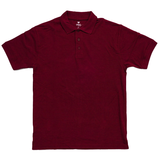 Polo - 6.2 oz Burgundy COTTON / POLYESTER MEN MIDWEIGHT REGULAR Shaka Wear SHORTSLEEVES
