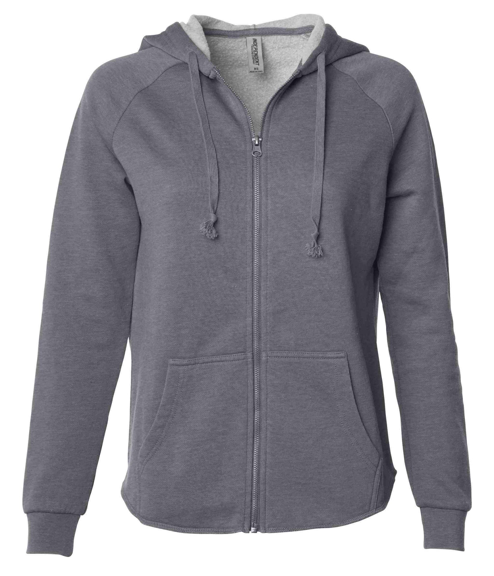 PRM2500Z - Women's California Wave Wash Zip Hood Shadow BASIC FLEECE CALI WAVE WASH COTTON / POLYESTER hoodie INDEPENDENT PREMIUM WOMEN
