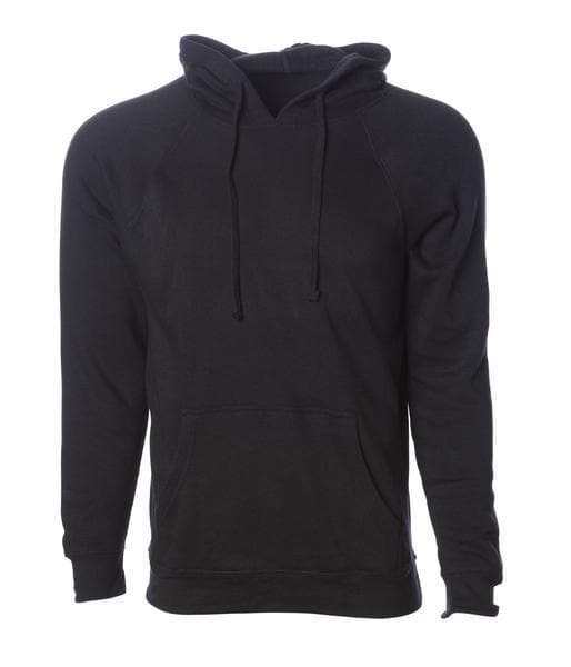 PRM33SBP - Special Blend Raglan Hooded Pullover Black BASIC FLEECE COTTON / POLYESTER FITTED hoodie INDEPENDENT PREMIUM PRM33 PULLOVERS shsdparentproduct SPECIAL BLEND tearaway UNISEX