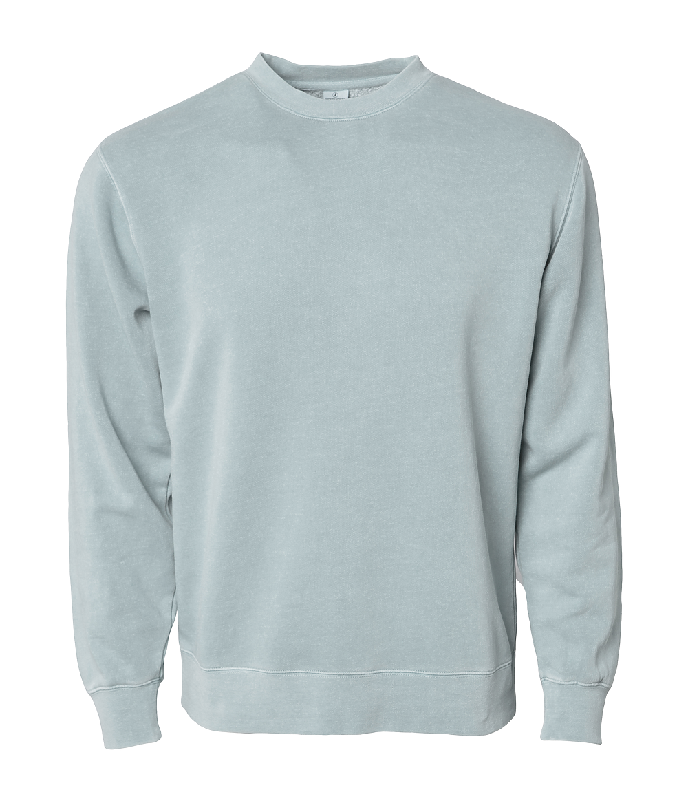 INDEPENDENT Unisex Midweight Pigment Dyed Crew Neck