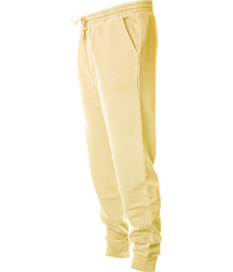PRM50PTPD - Men's Pigment Dyed Fleece Pant Pigment Yellow BOTTOMS Casual Wear COTTON / POLYESTER DYE INDEPENDENT jogger MEN mens pant PANTS PIGMENT Pigment Dye PIGMENT DYES PREMIUM PRM PRM50 REGULAR Sweat