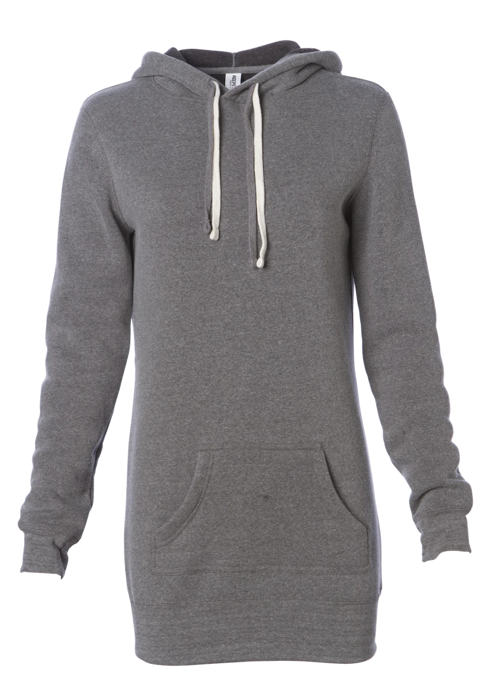 PRM65DRS - Midweight Special Blend Hooded Pullover Dress Nickel COTTON / POLYESTER FITTED fleece FRENCH TERRY hoodie Hoodie Dress INDEPENDENT MIDWEIGHT PREMIUM PRM65 PRM65DRS pullover PULLOVERS SPECIAL BLEND tearaway WOMEN