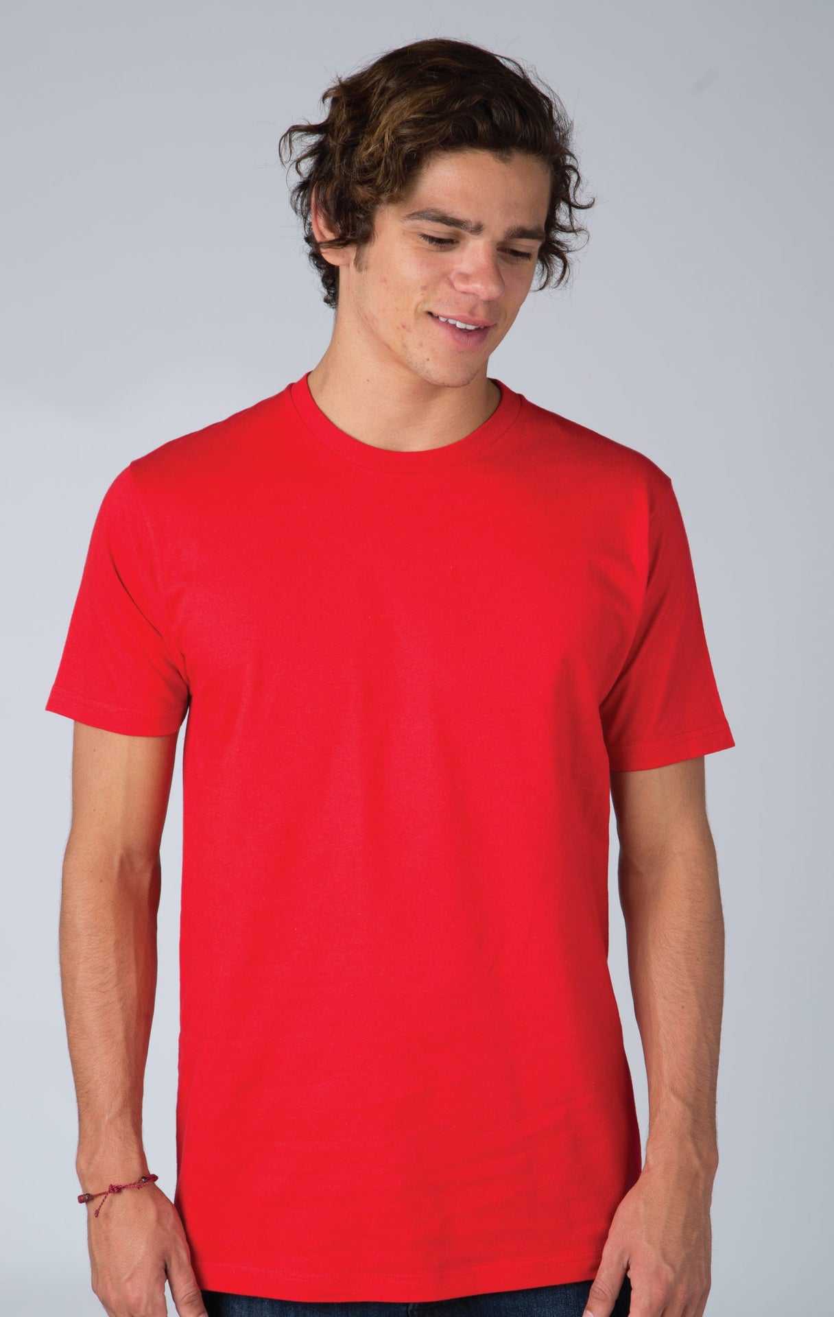 47287 - Men's Montage Tee Fuji Red CLOSEOUT COTTON FITTED Lightweight MEN OPTIMA REGULAR tearaway TEE TEES tshirts