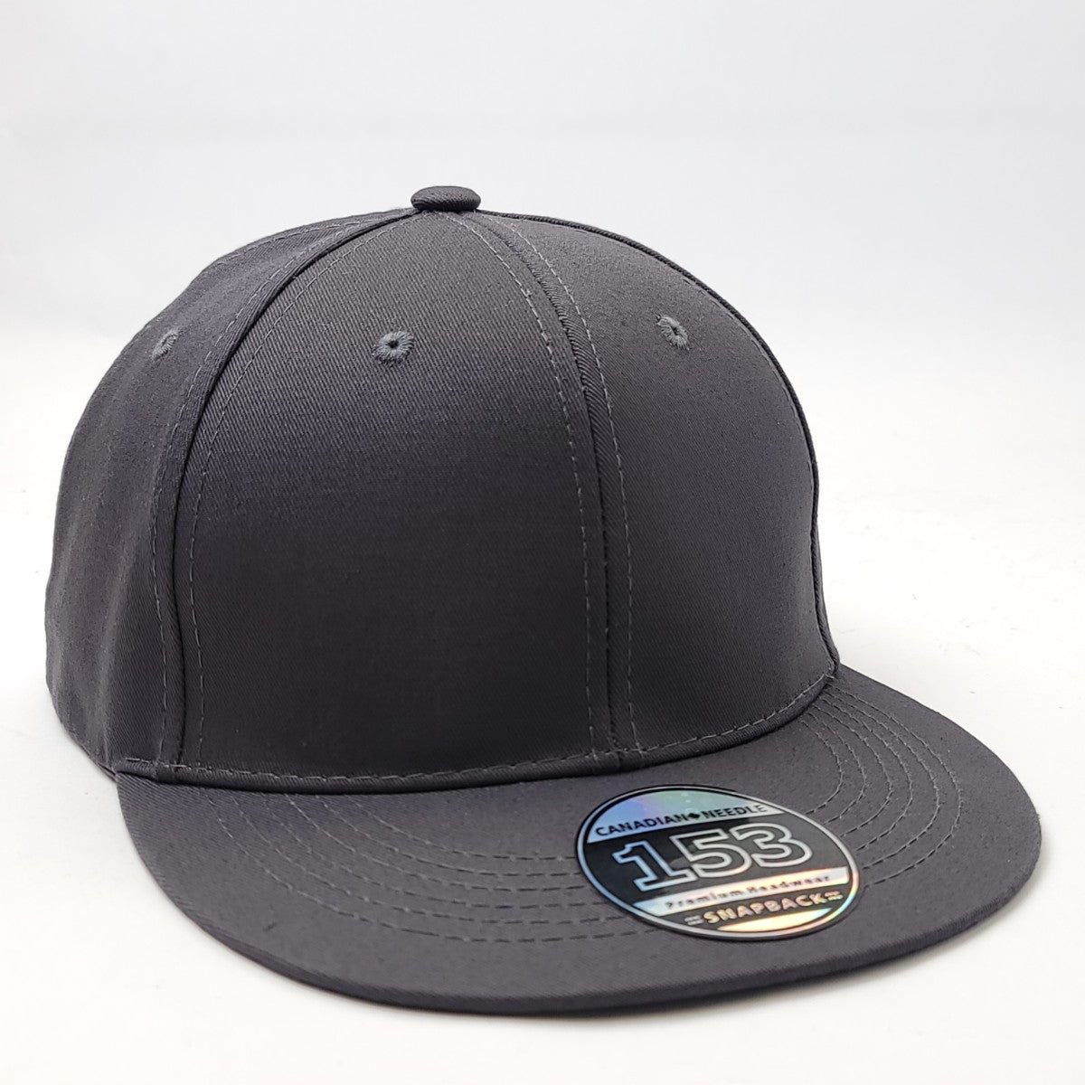 Plain Snapback cap (KSB101) - Multi-Coloured, Adjustable Dark Grey OSFA Plain Snapback