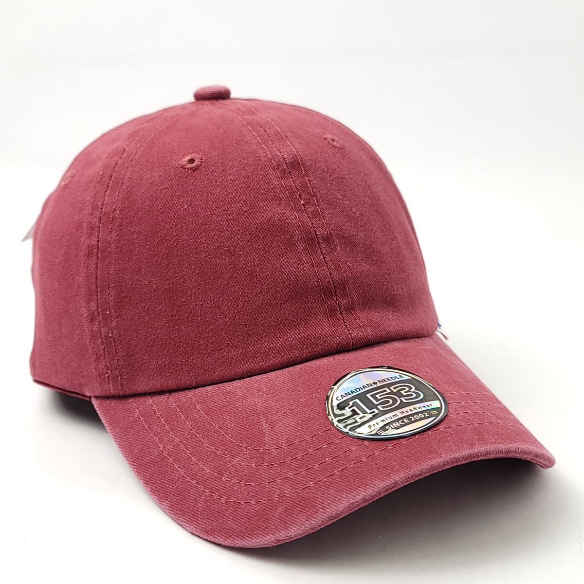 Plain Pigment Washed Cotton Dad Cap - Solid Colours, One Size Cap Dad Plain