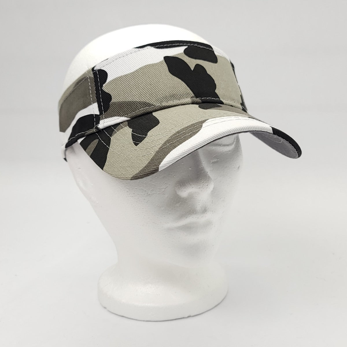 Plain Visor Cap - Various Colours, Adjustable OSFA City Camo Plain Cap