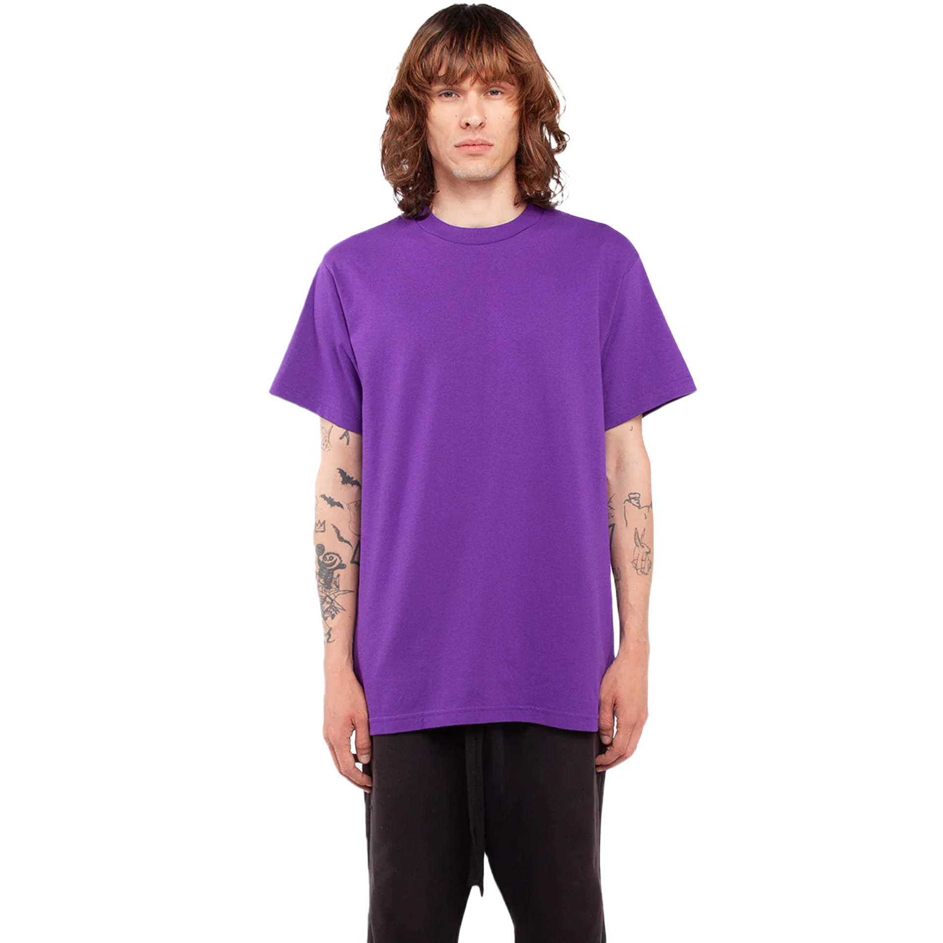 Active Short Sleeve - 6.0 oz Purple Active COTTON MEN MIDWEIGHT Shaka Wear SHORTSLEEVES shsdchildproduct tearaway UNFITTED