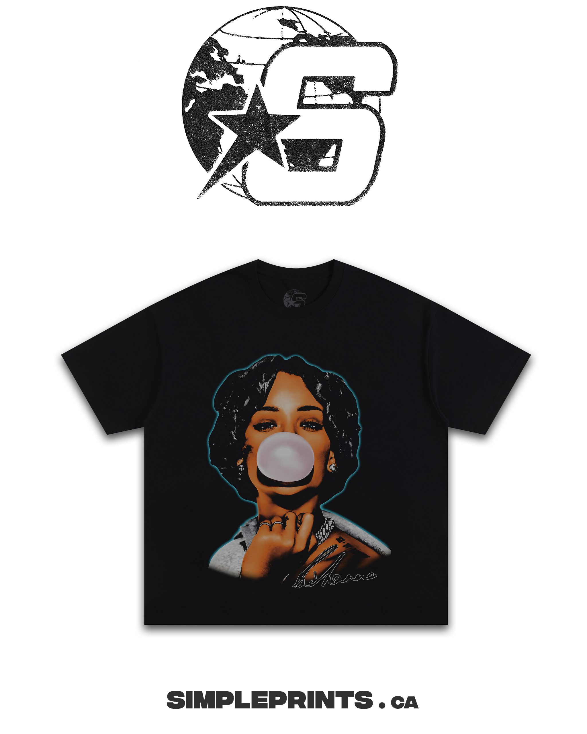 RIRI Graphic T-Shirt Shopify Collective Simpleprints t-shirt tops