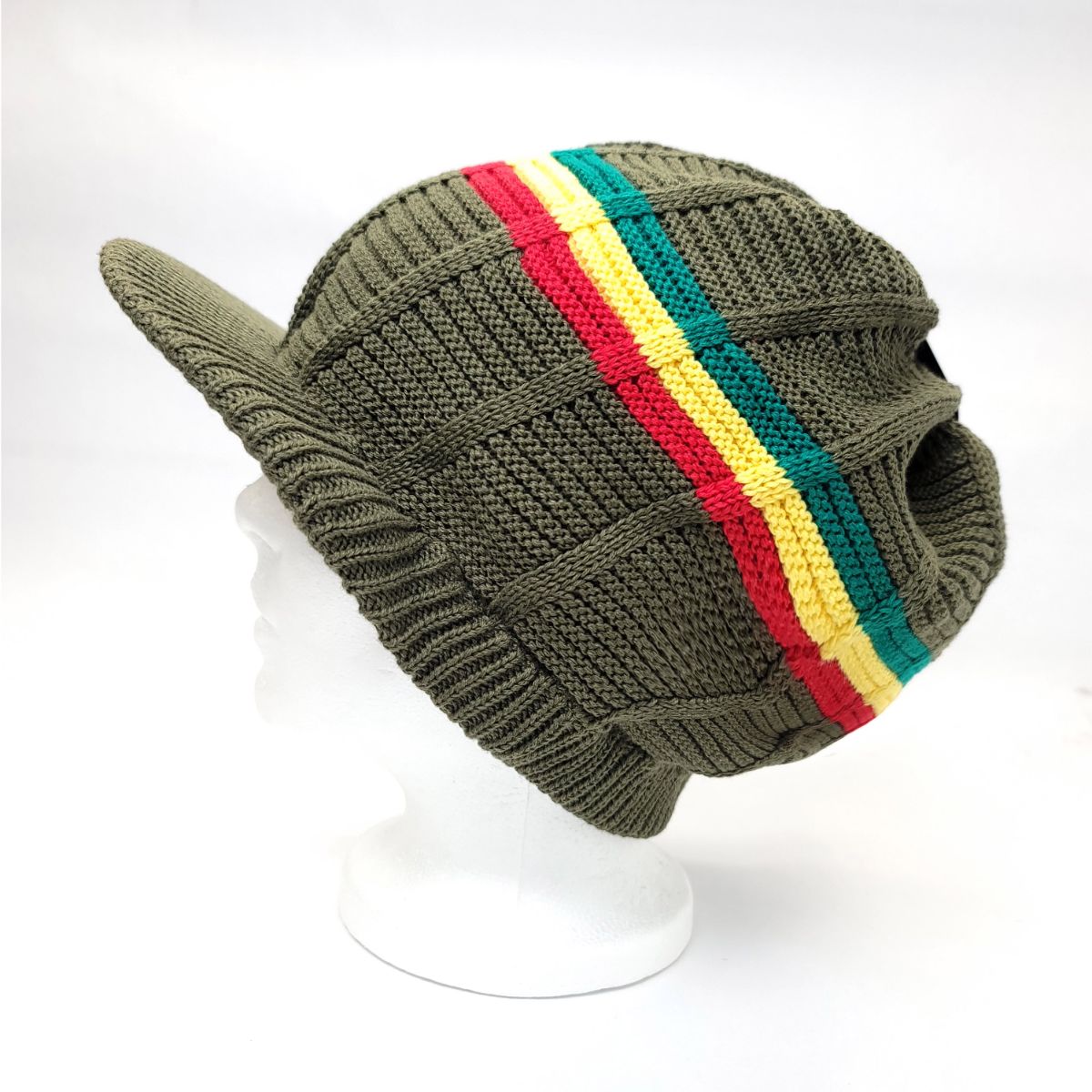 RASTA Visor Beanie-RV0006, Cotton, OSFA Olive OSFA