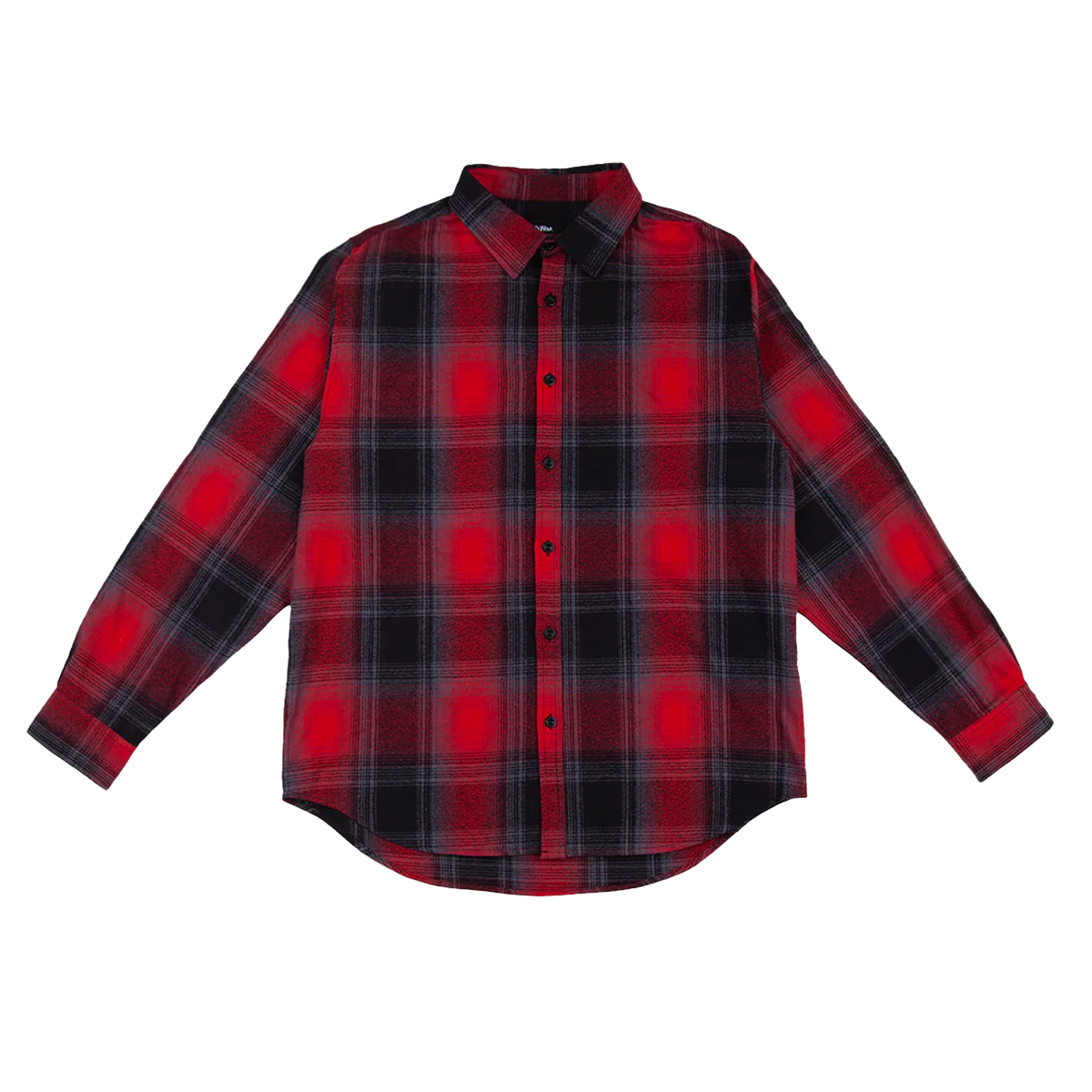 SHAKA WEAR Plaid Flannel Overshirt, Shirts, Red Black