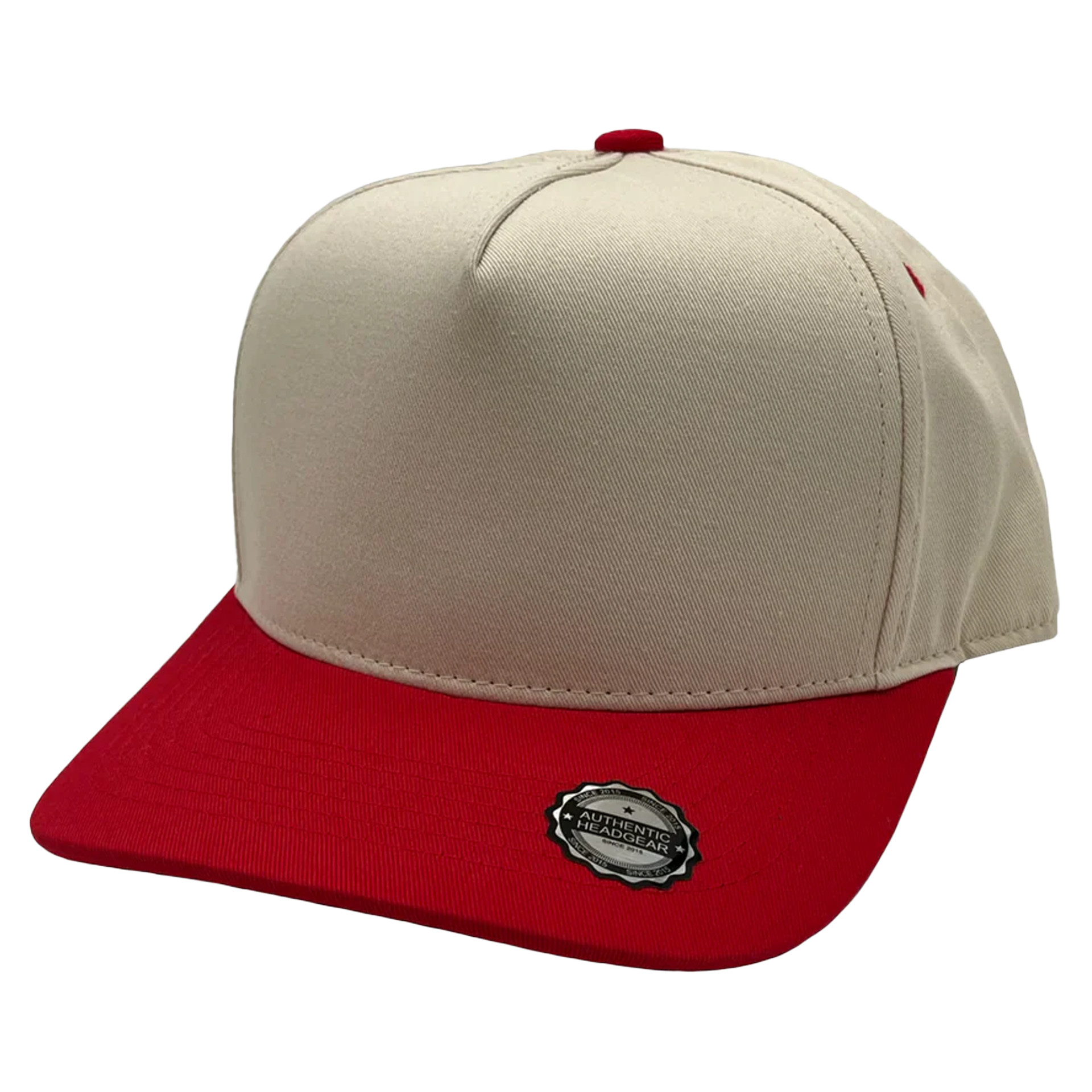 GNV-007 - Premium Pro Style Cap Red Stone One Size 5 PANELS COMING SOON COTTON / POLYESTER CURVE HIGH PROFILE NISSI nissi caps SNAPBACK STRUCTURED UNISEX