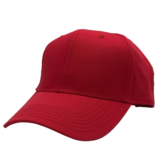 GN-1050 - Pro Style Cap Red One Size 1050 6 PANELS casquette COTTON / POLYESTER CURVE hat hats headwear HIGH PROFILE NISSI nissi caps SNAPBACK STRUCTURED UNISEX