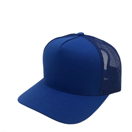 GNV-008M - Premium Pro Style Mesh Trucker Cap Royal One Size 5 PANELS COMING SOON COTTON / POLYESTER CURVE HIGH PROFILE MESH NISSI nissi caps SNAPBACK STRUCTURED TRUCKER MESH UNISEX