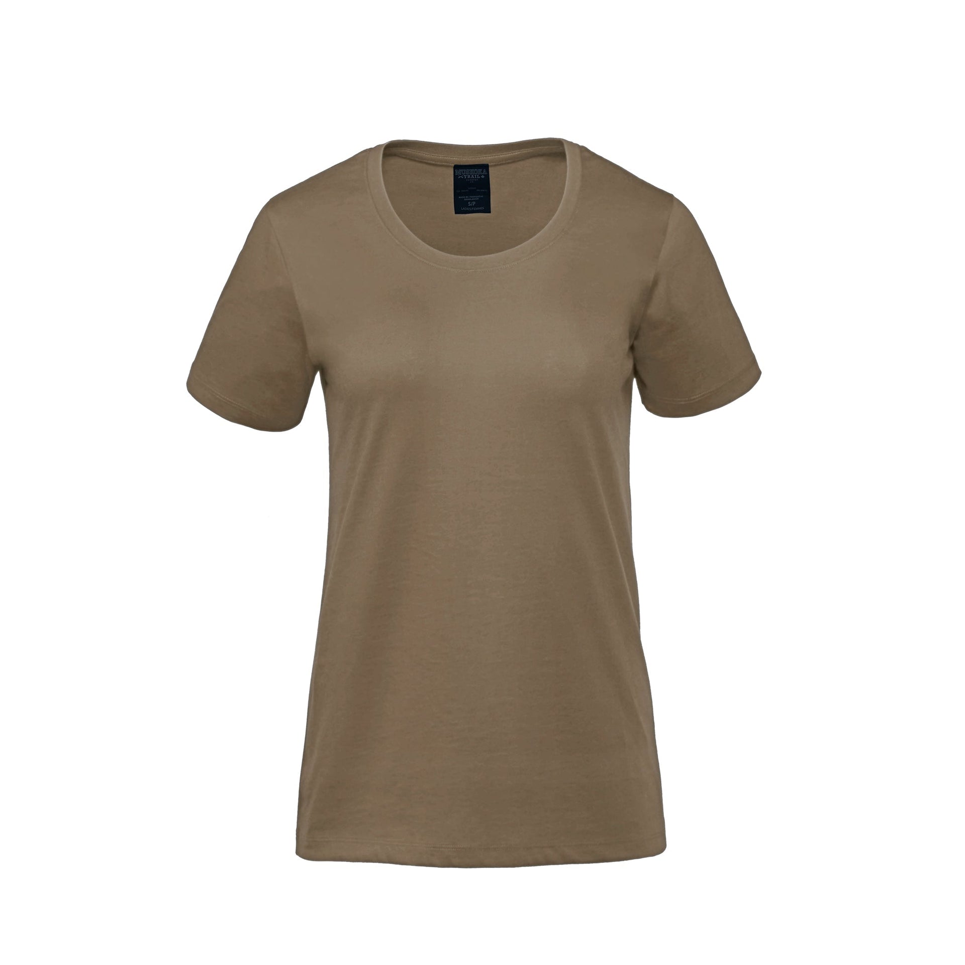 S05501 - Harmony - Ladies Organic Cotton Scoop Neck T-Shirt Taupe 5501 __label:IN-STOCK bella canvas koi next level organic threadfast