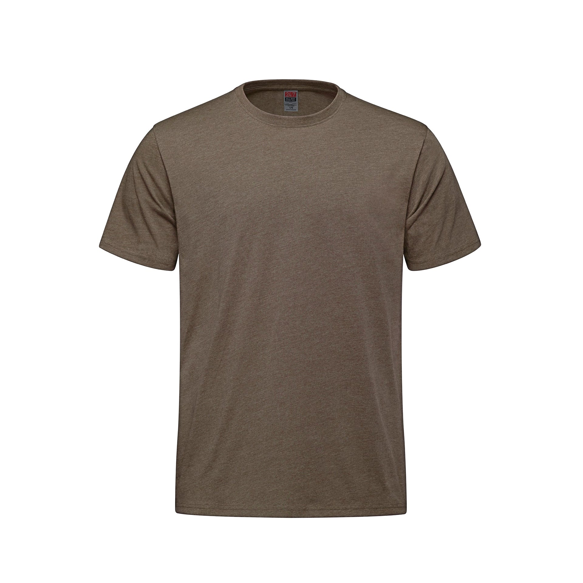 S5650Y - Sprint - Youth 50/50 Cotton/Polyester Crewneck T-Shirt Brown Heather 5650 5650y 5652y __label:IN-STOCK atc5050 atc5050y g800 g8000 gildan 8000 s05650 s5650 s5652