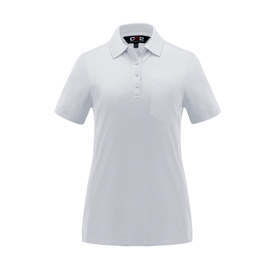 S05746 - Caddy - Ladies Pique Mesh Polo w/ Pocket 5746 __label: NEW pocket polo Polos