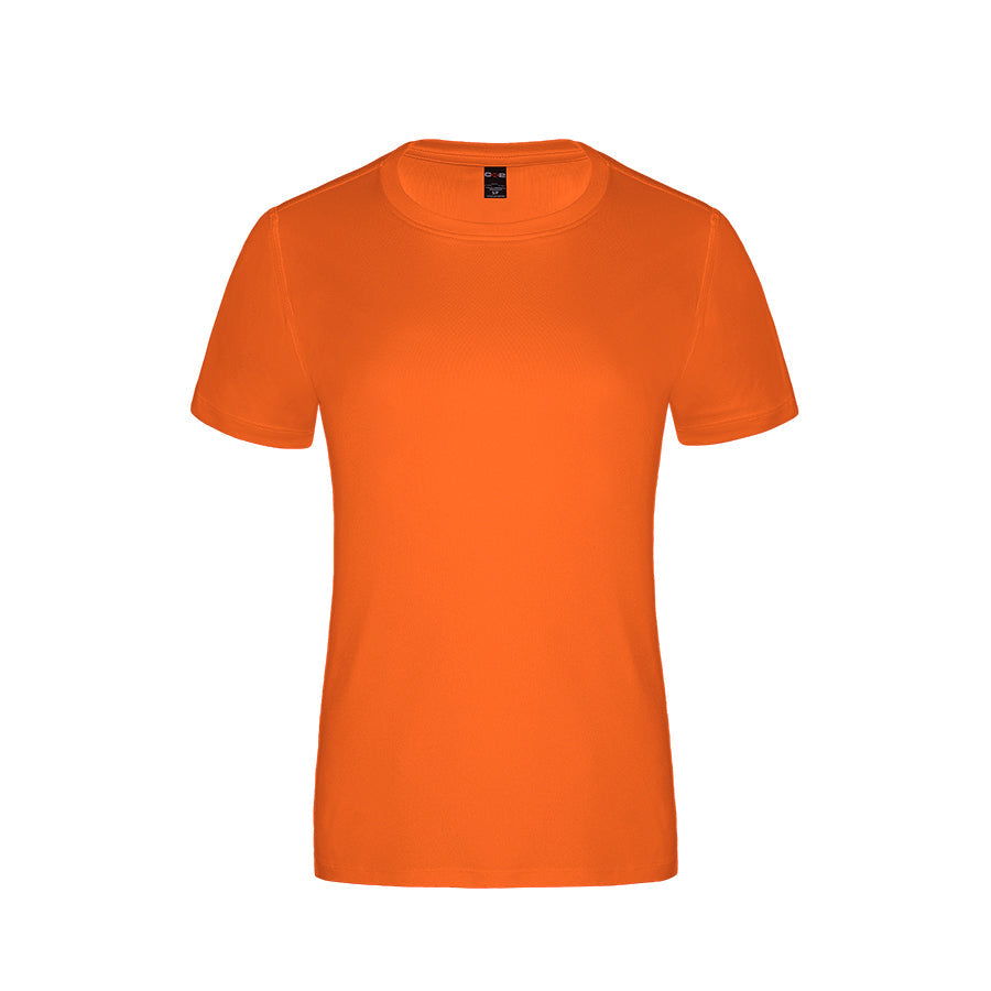 S05936 - Coast - Ladies Crew Neck Polyester Tee Intense Orange 5936 __label:NEW COLORS CX2 dry fit dryfit l350 Ladies team tt11 Women