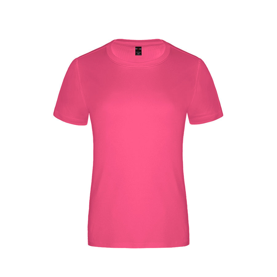 S05936 - Coast - Ladies Crew Neck Polyester Tee Intense Pink 5936 __label:NEW COLORS CX2 dry fit dryfit l350 Ladies team tt11 Women