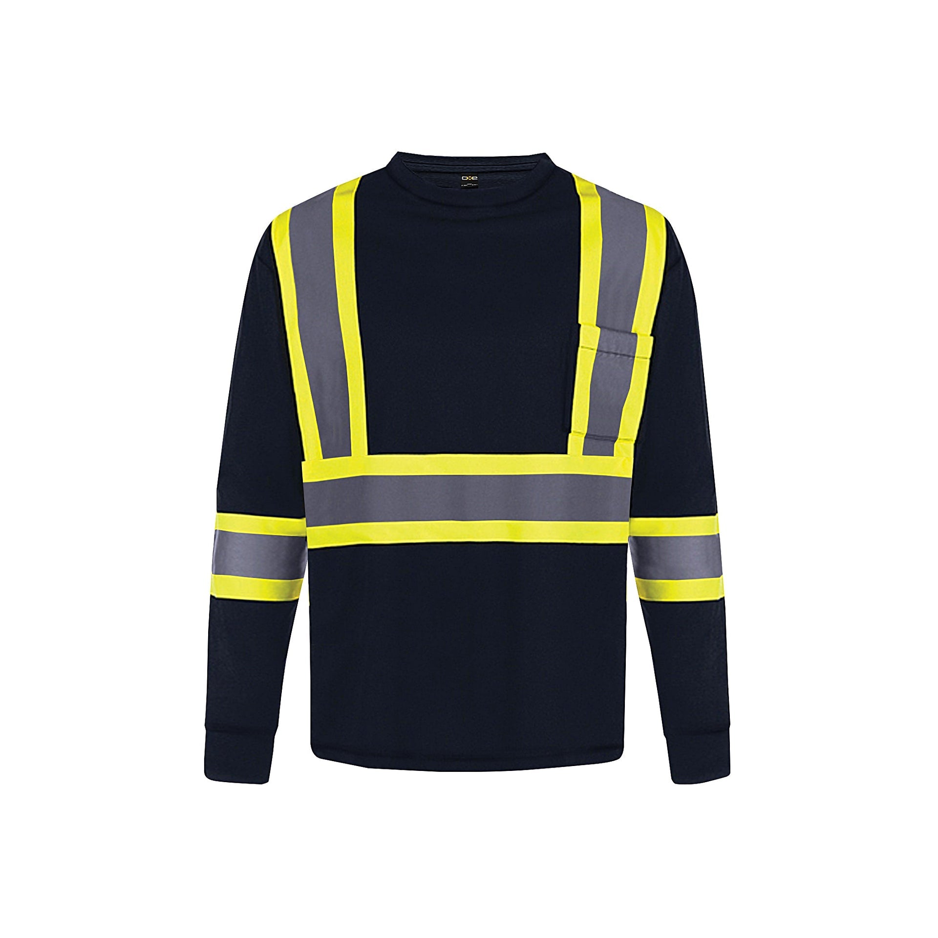 S05948 - Beacon - Long Sleeve Hi-Vis T-Shirt Navy 5948 __label:NEW hi-vis hi-vis tee Long sleeve safety s05948 safety t-shirt