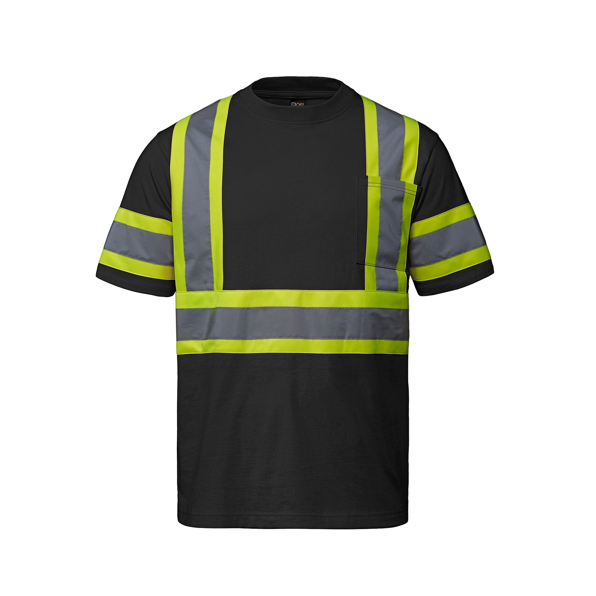 S05990 - Optimum - Cotton Hi-Vis T-Shirt Black 05990 5990 __label:IN-STOCK CX2 Hi-Vis hi-vis