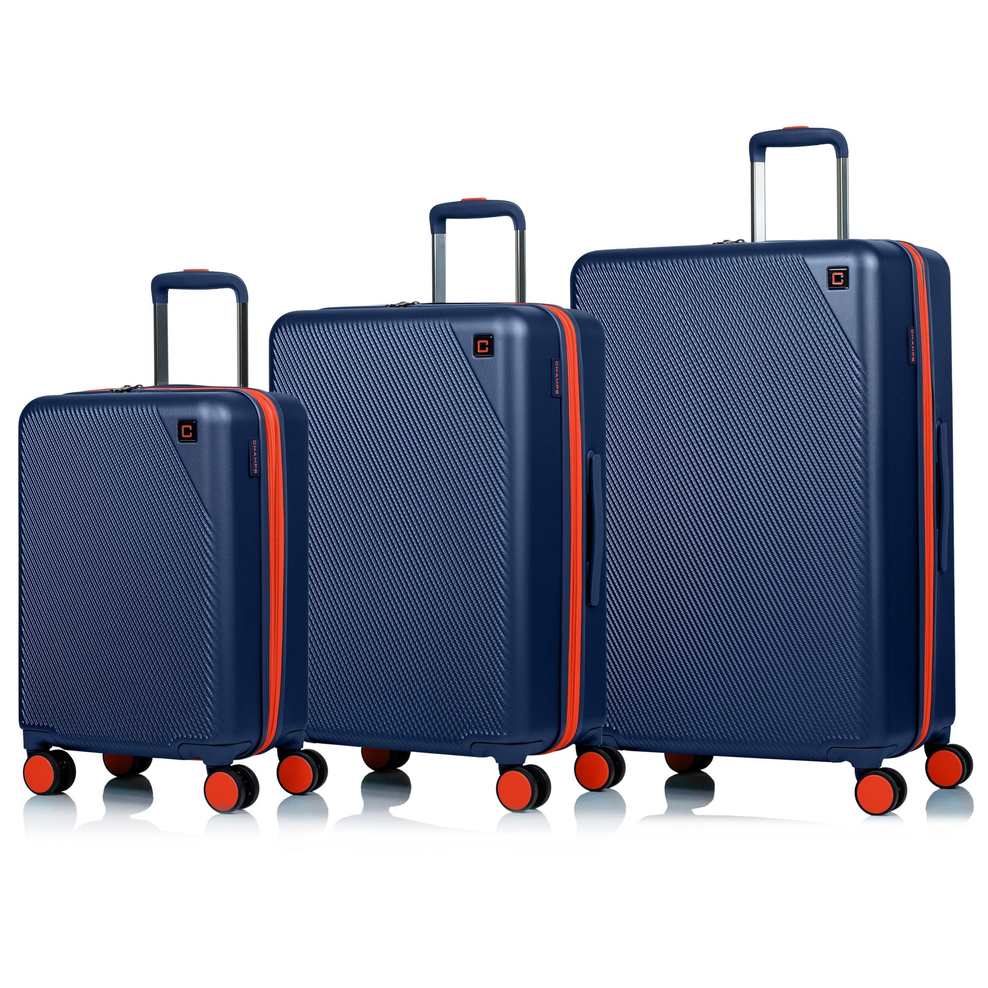 Fresh / 3-Piece Luggage Set Navy Champs Luggage Shopify Collective