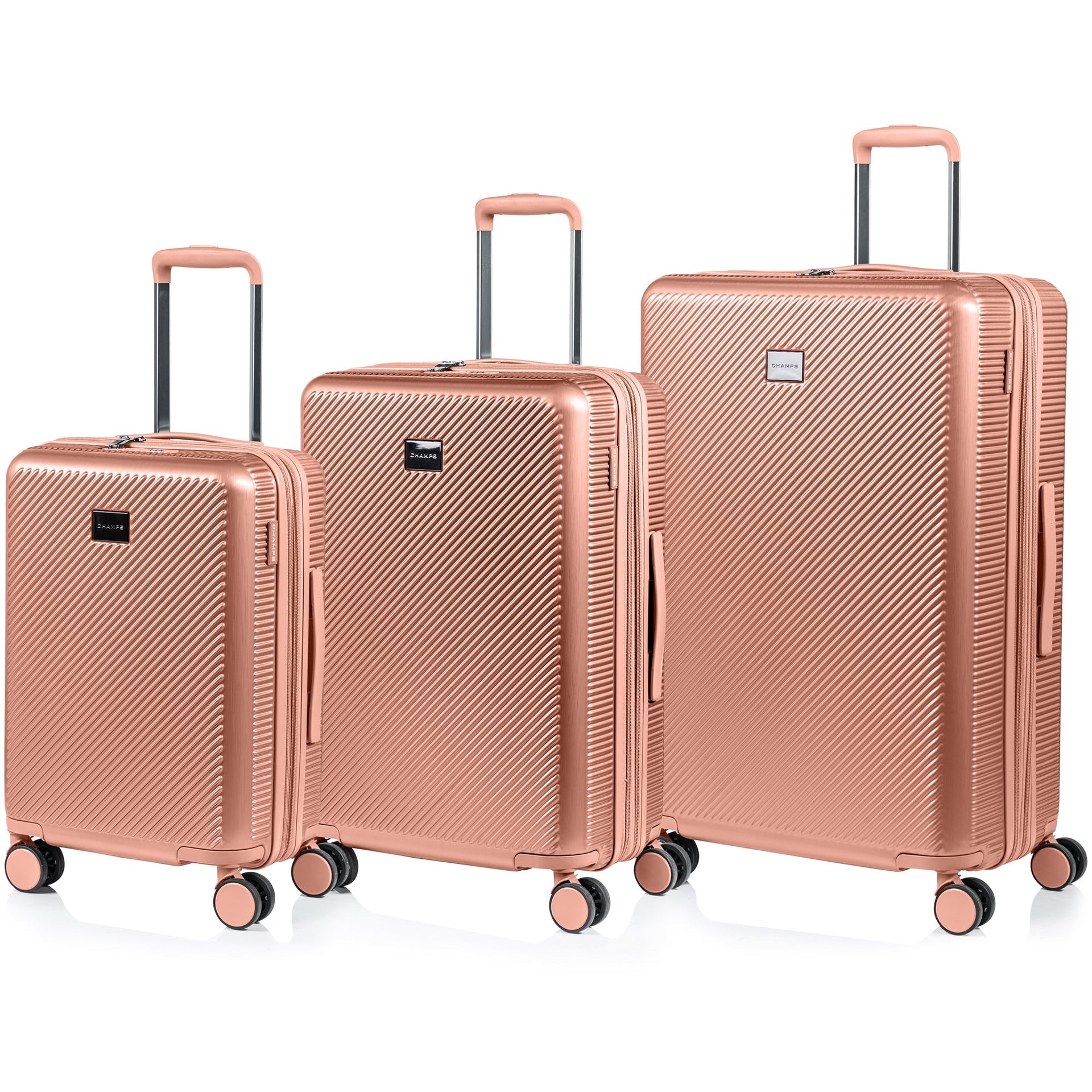Iconic II / 3-Piece Luggage Set Rose gold Champs Luggage Shopify Collective