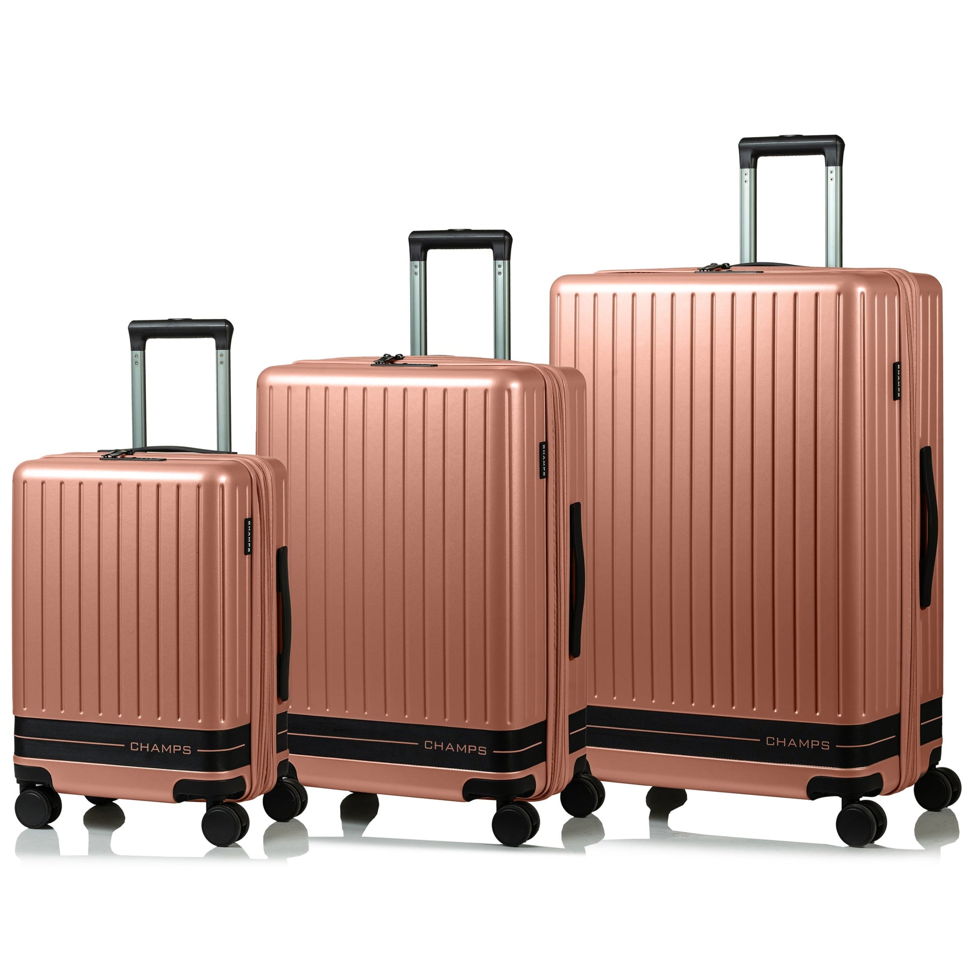 Fresh II / 3-Piece Luggage Set Pink Champs Luggage Shopify Collective