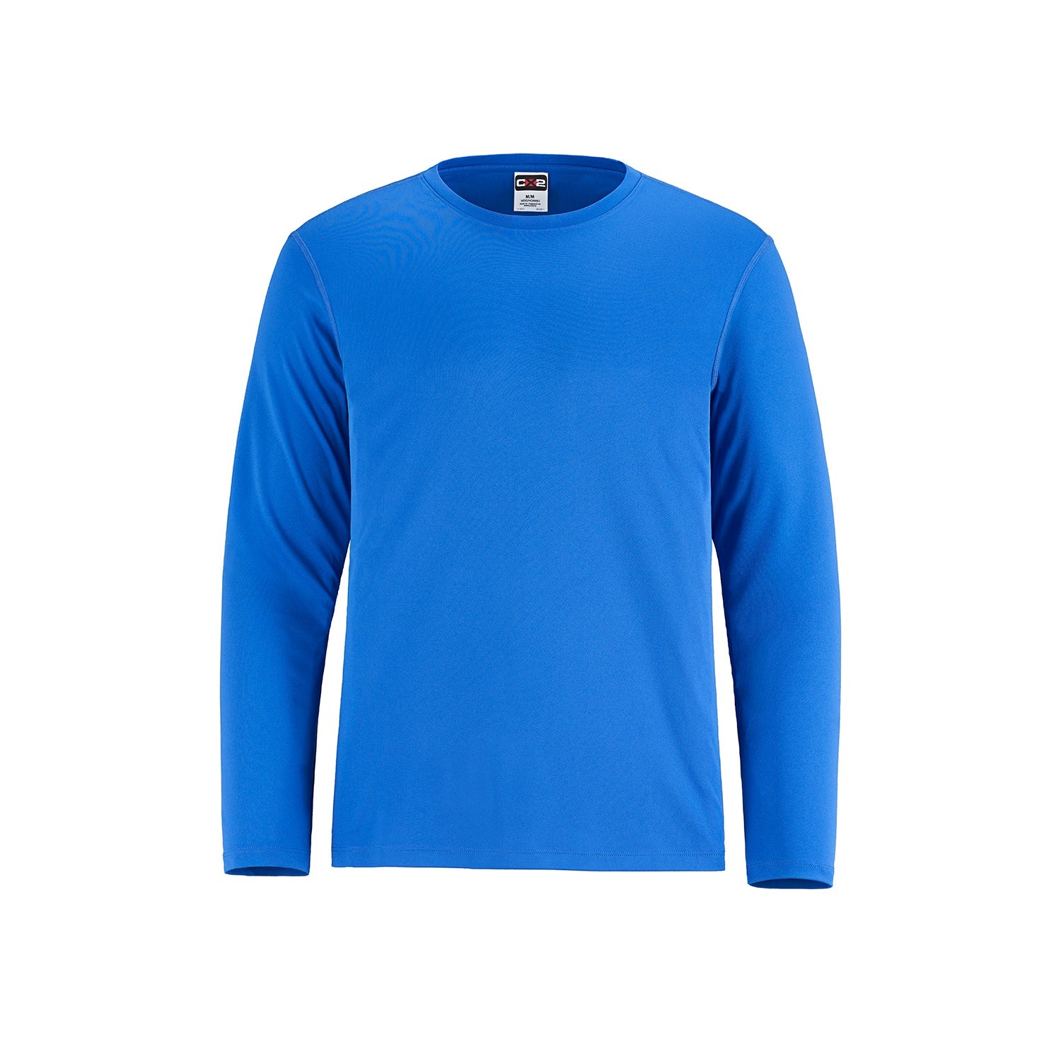 S05937 - Shore - Adult Performance Long Sleeve Crewneck T-Shirt Royal Blue 5937 adult CX2 dry fit dryfit mens s350 S350LS soccer soccer jerseys team