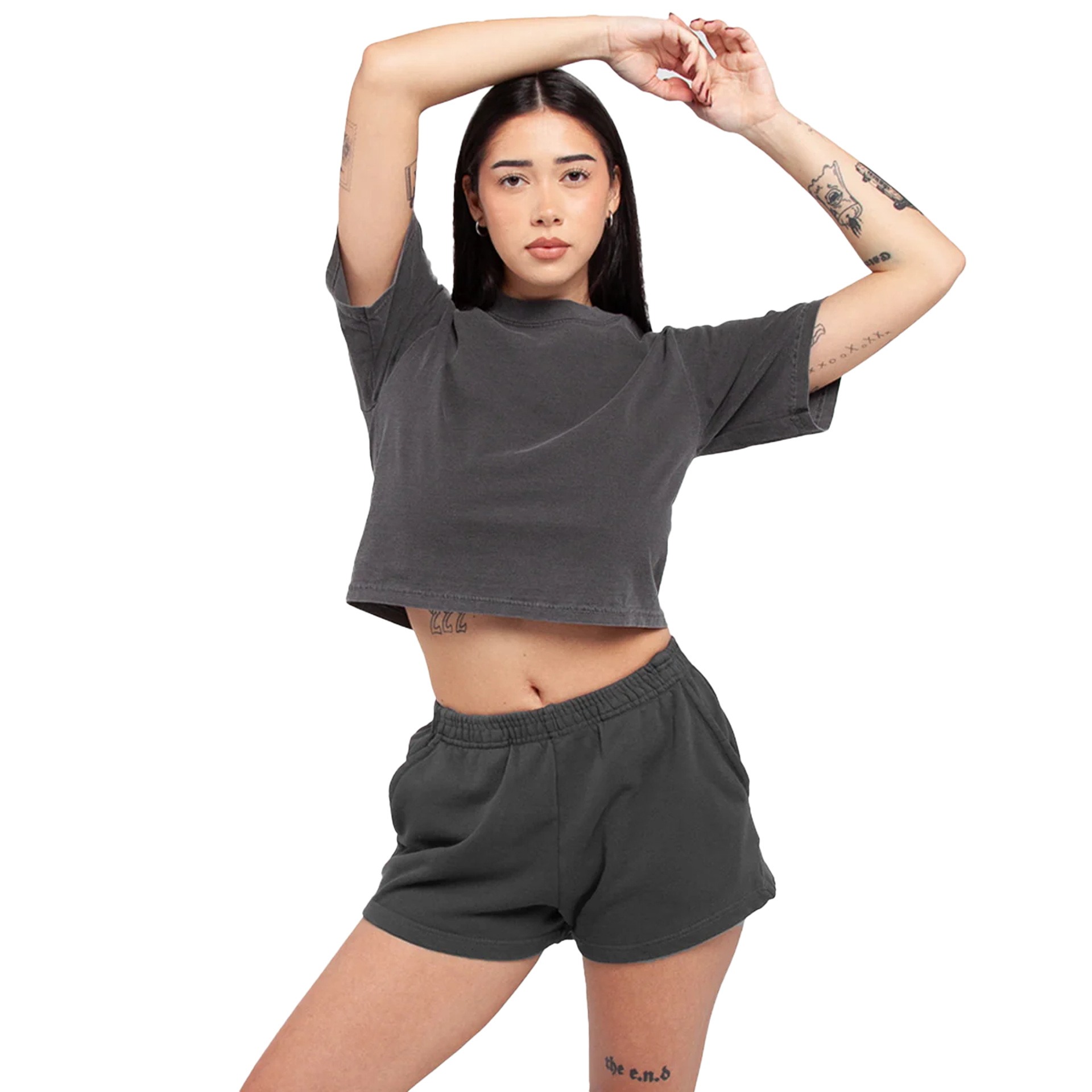 Women Garment Dye Fleece Shorts BOTTOMS COTTON GARMENT DYE Heavyweight Shaka Wear WOMEN