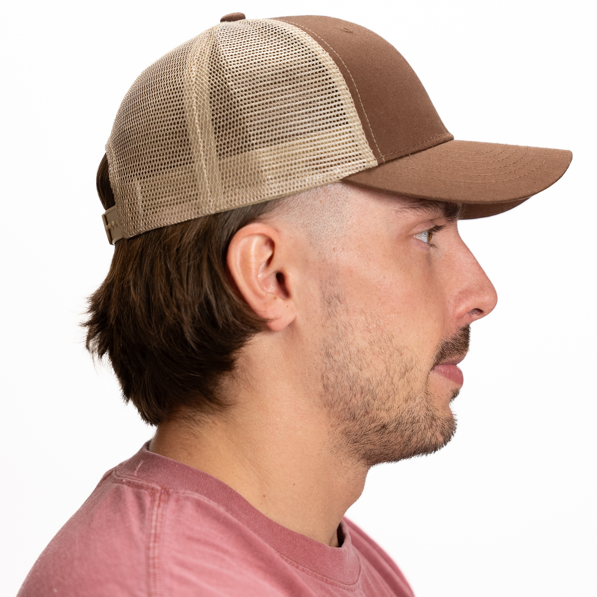 GNV-6606T - Premium Trucker Mesh Cap 6 PANELS CAP COTTON / POLYESTER CURVE headwear MESH mid profile nissi caps SNAPBACK STRUCTURED TRUCKER MESH UNISEX