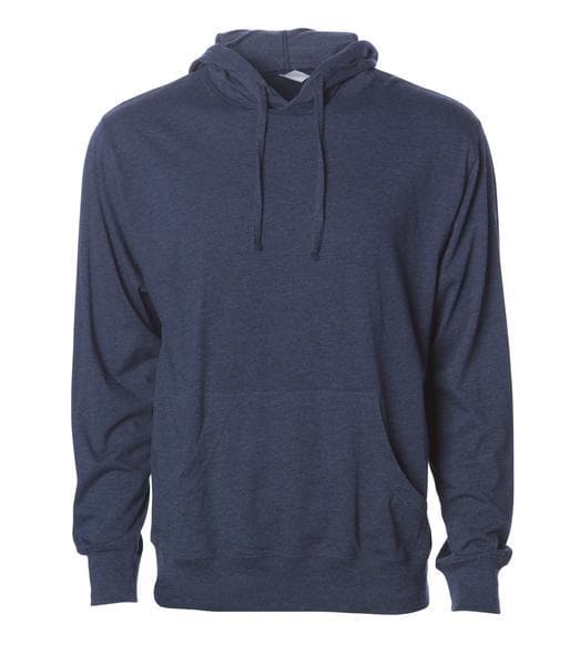 SS150J - Lightweight Jersey Hooded Pullover Classic Navy Heather COTTON / POLYESTER FITTED hoodie INDEPENDENT JERSEY Lightweight MEN mens PULLOVERS SS150 sss STANDARD SUPPLY tearaway